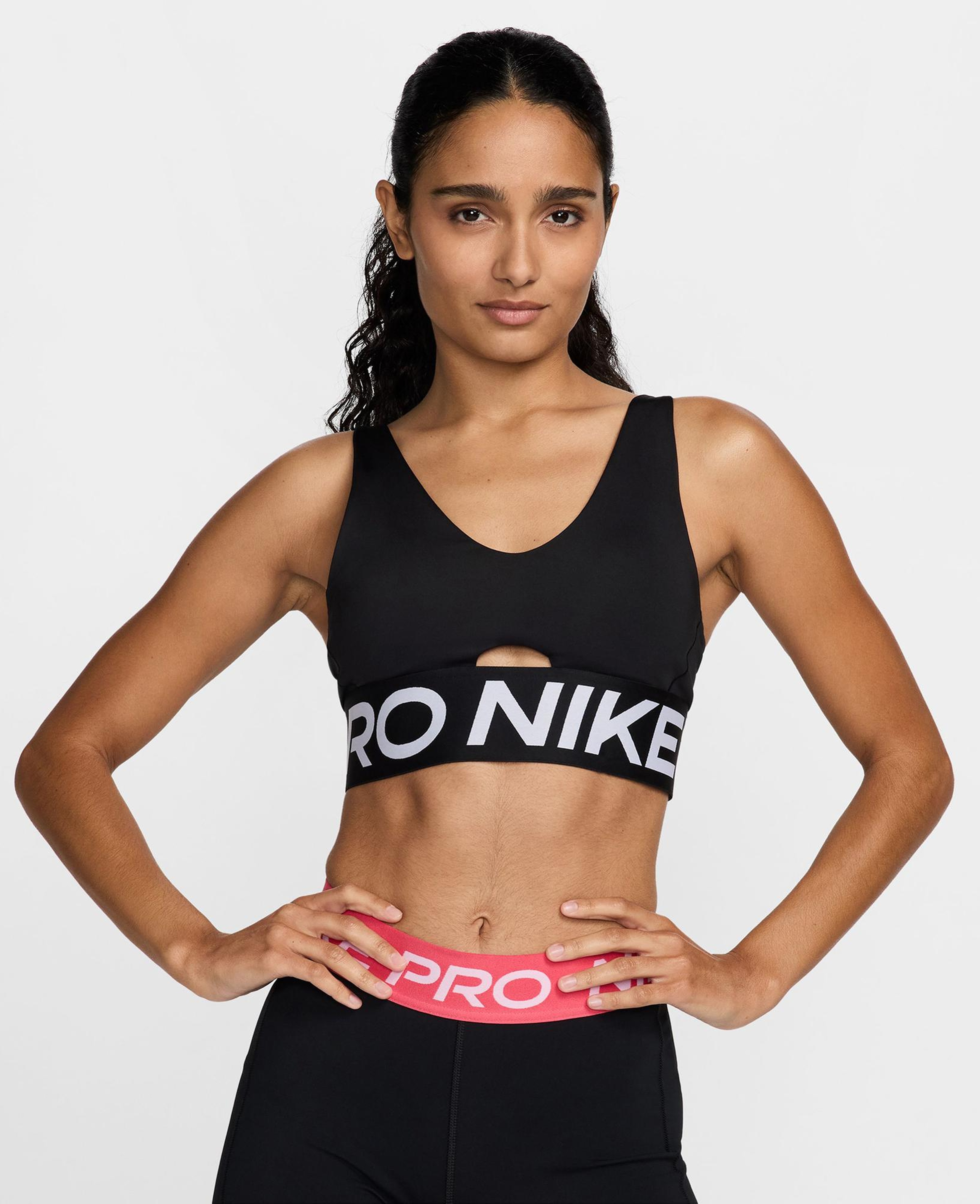 Nike Pro Indy Plunge Kadın Siyah Bra