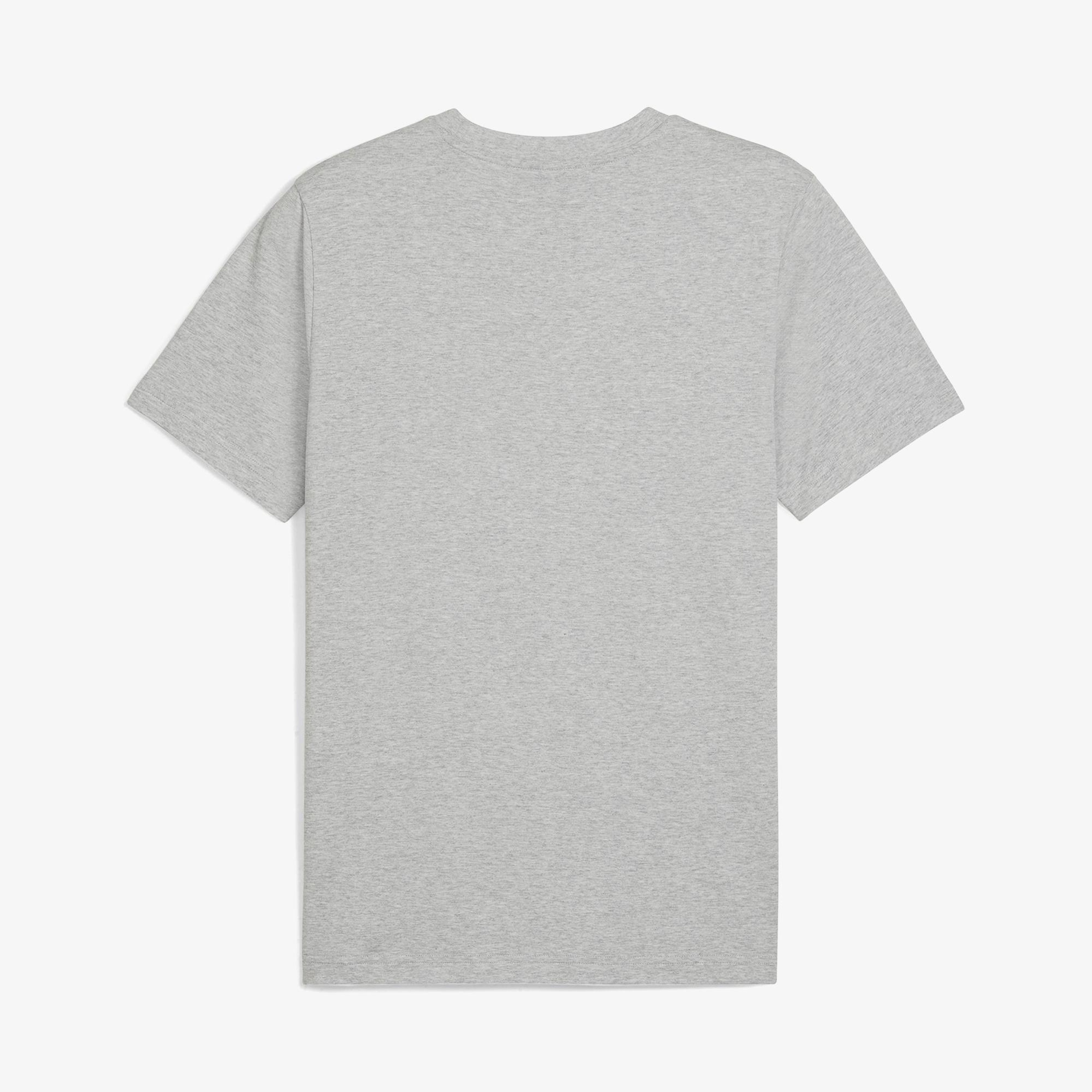 Puma Essentials Elevated Erkek Gri T-Shirt