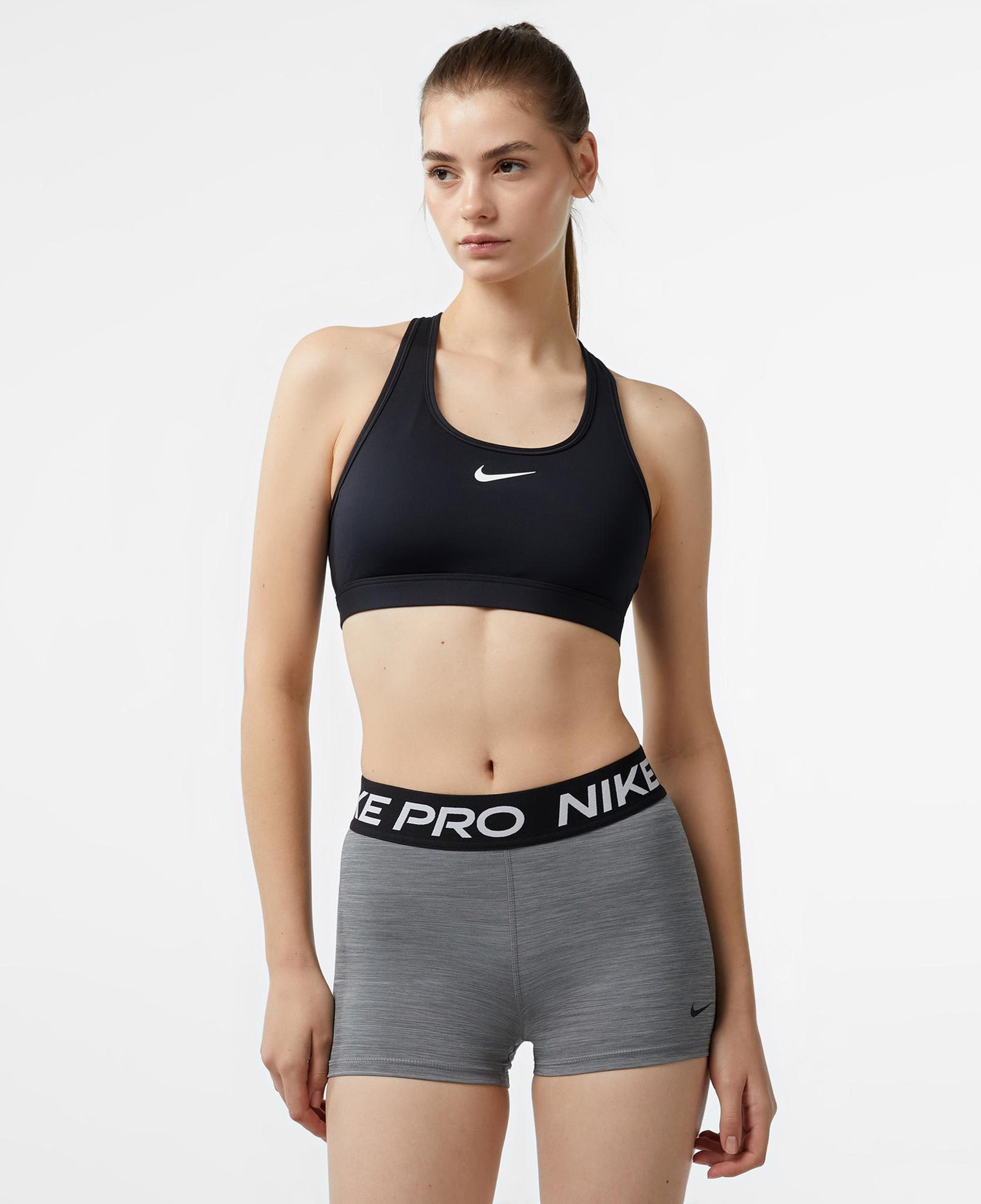 Nike Swoosh Med Sport Kadın Siyah Bra