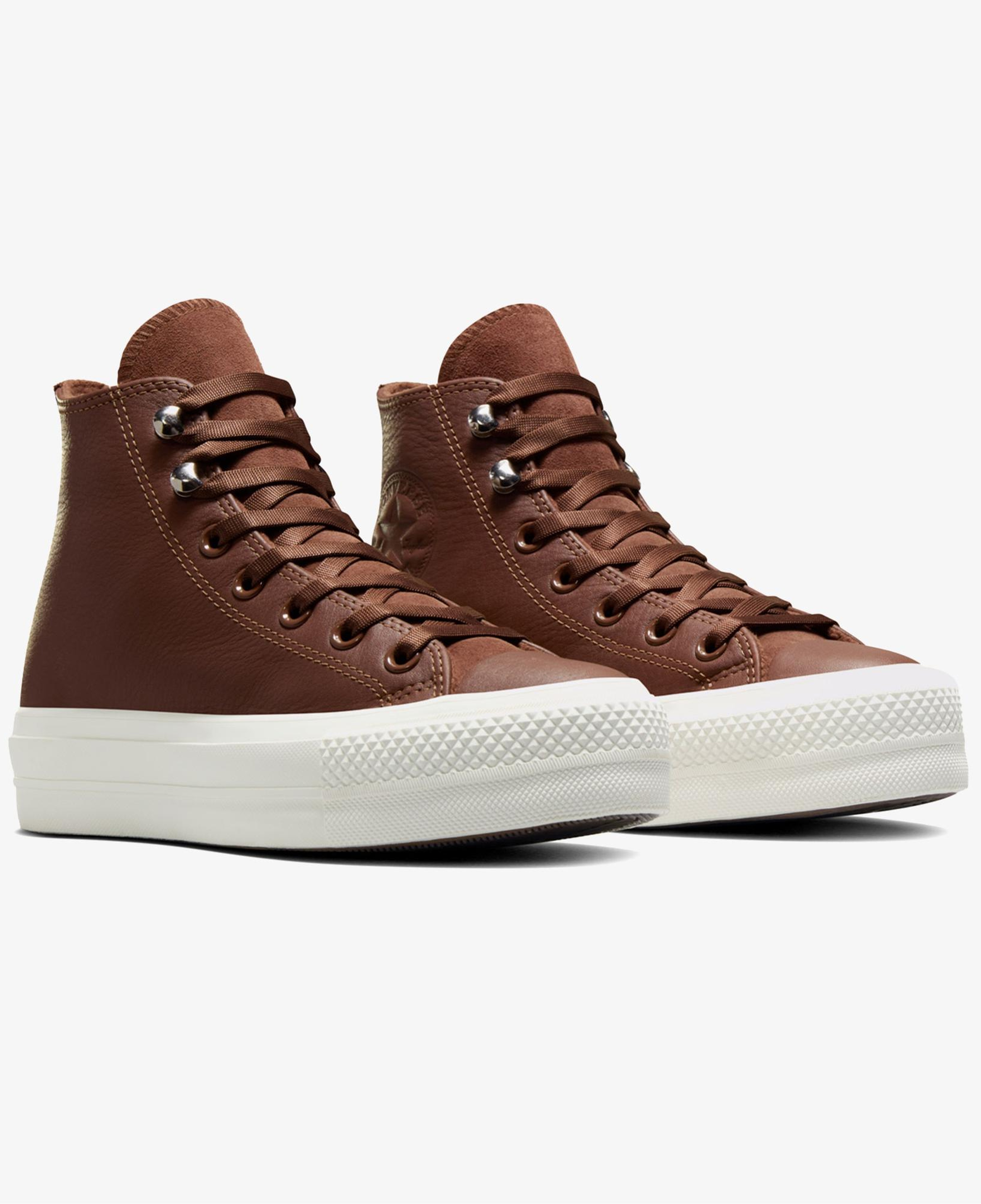 Converse Ctas Lift Hi Bear Kadın Kahverengi Sneaker