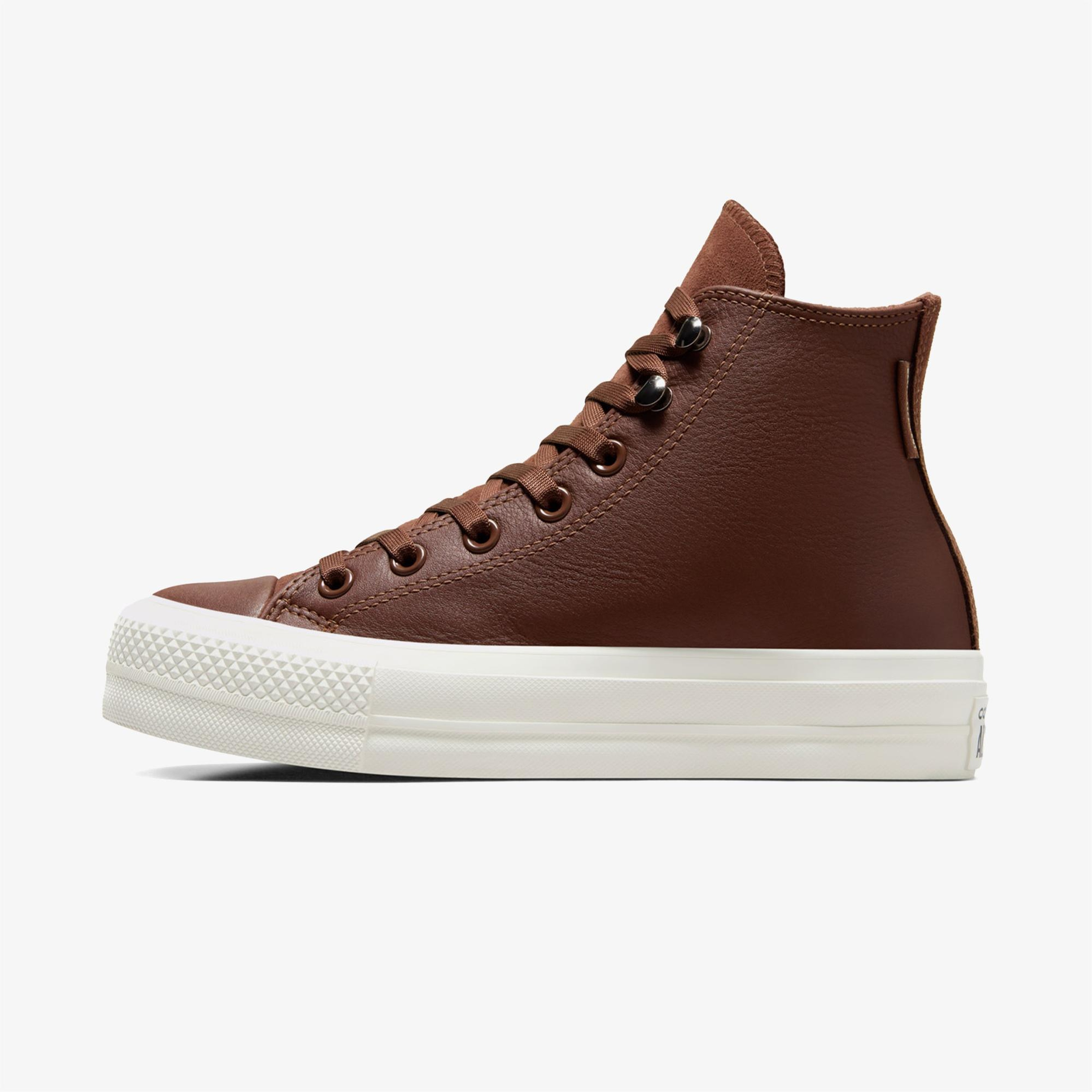 Converse Ctas Lift Hi Bear Kadın Kahverengi Sneaker