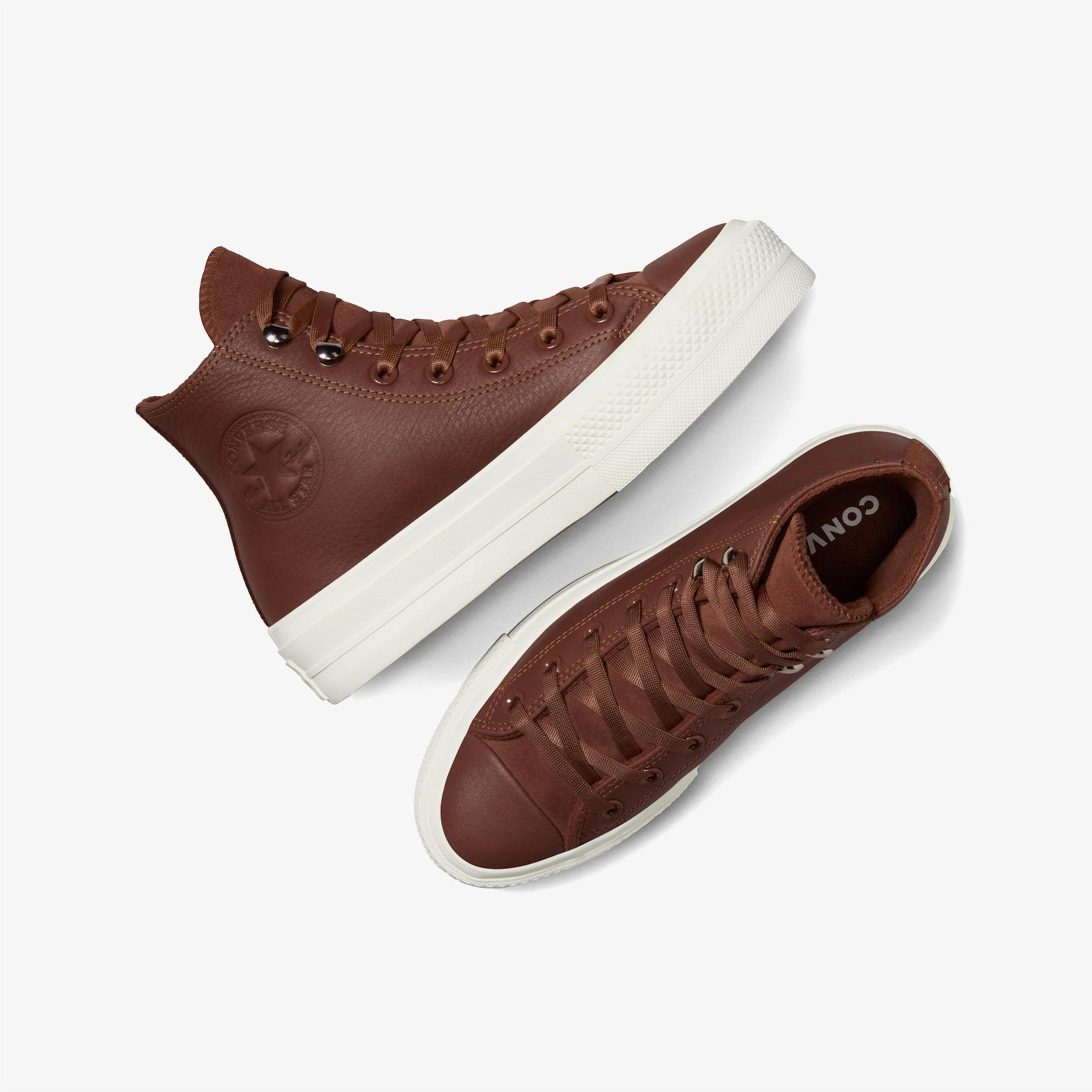 Converse Ctas Lift Hi Bear Kadın Kahverengi Sneaker