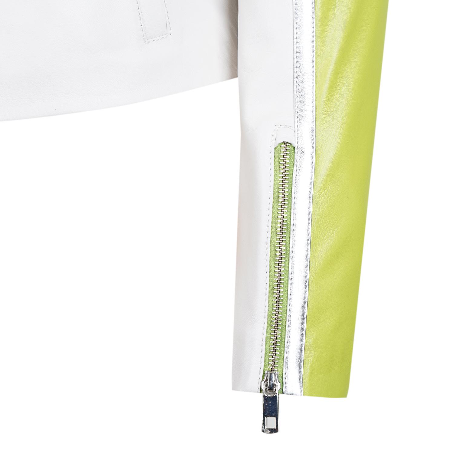 Vitalia Yeşil Kadın Deri Ceket