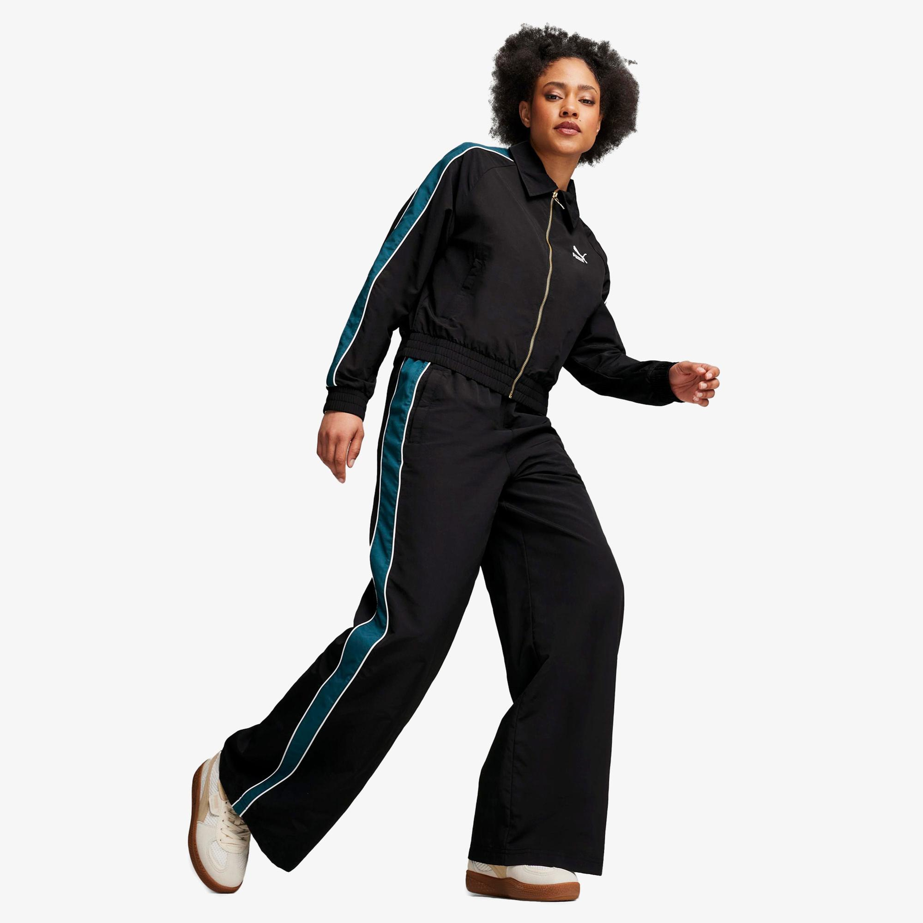 Puma T7 Track Kadın Siyah Eşofman Üstü