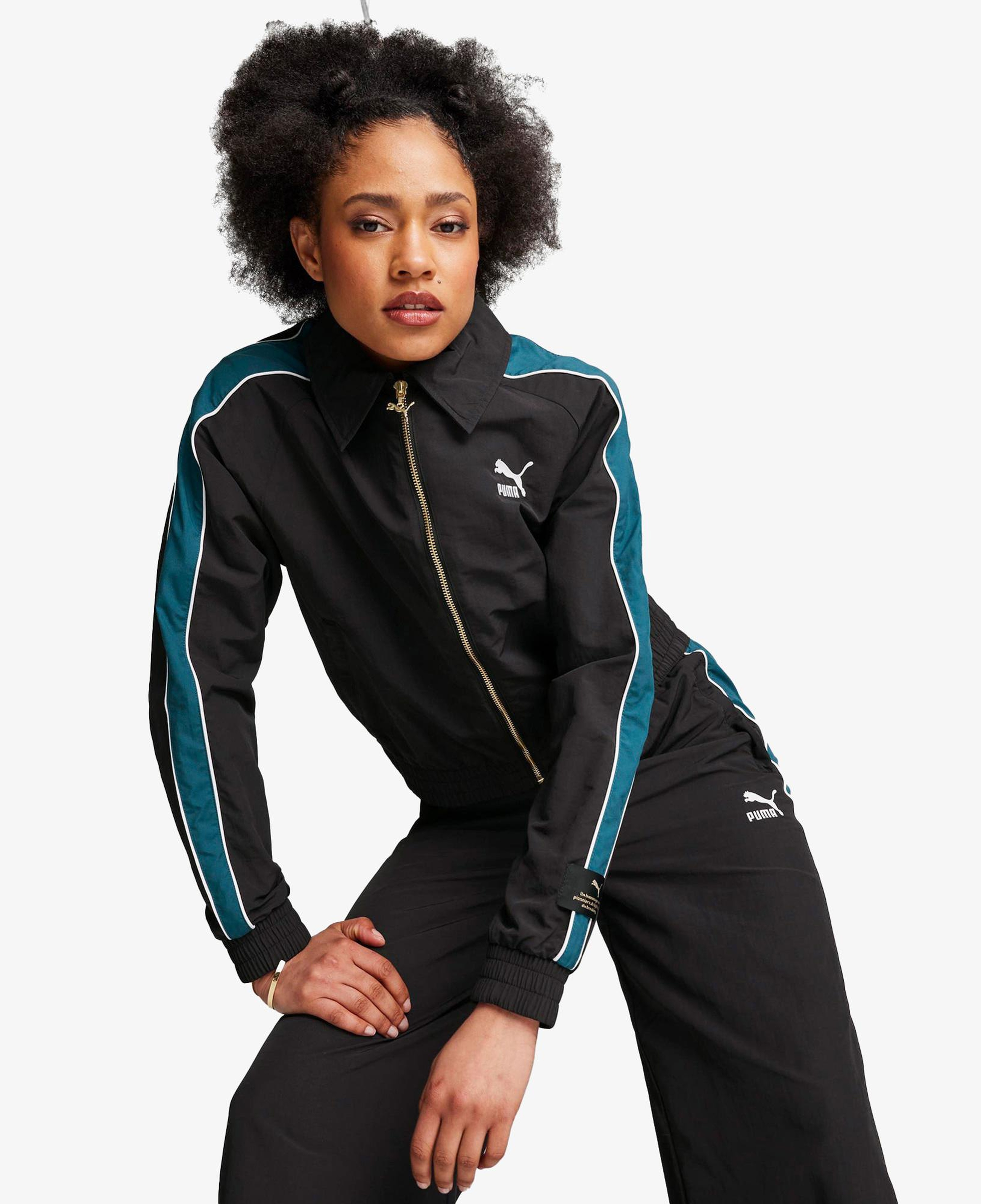 Puma T7 Track Kadın Siyah Eşofman Üstü