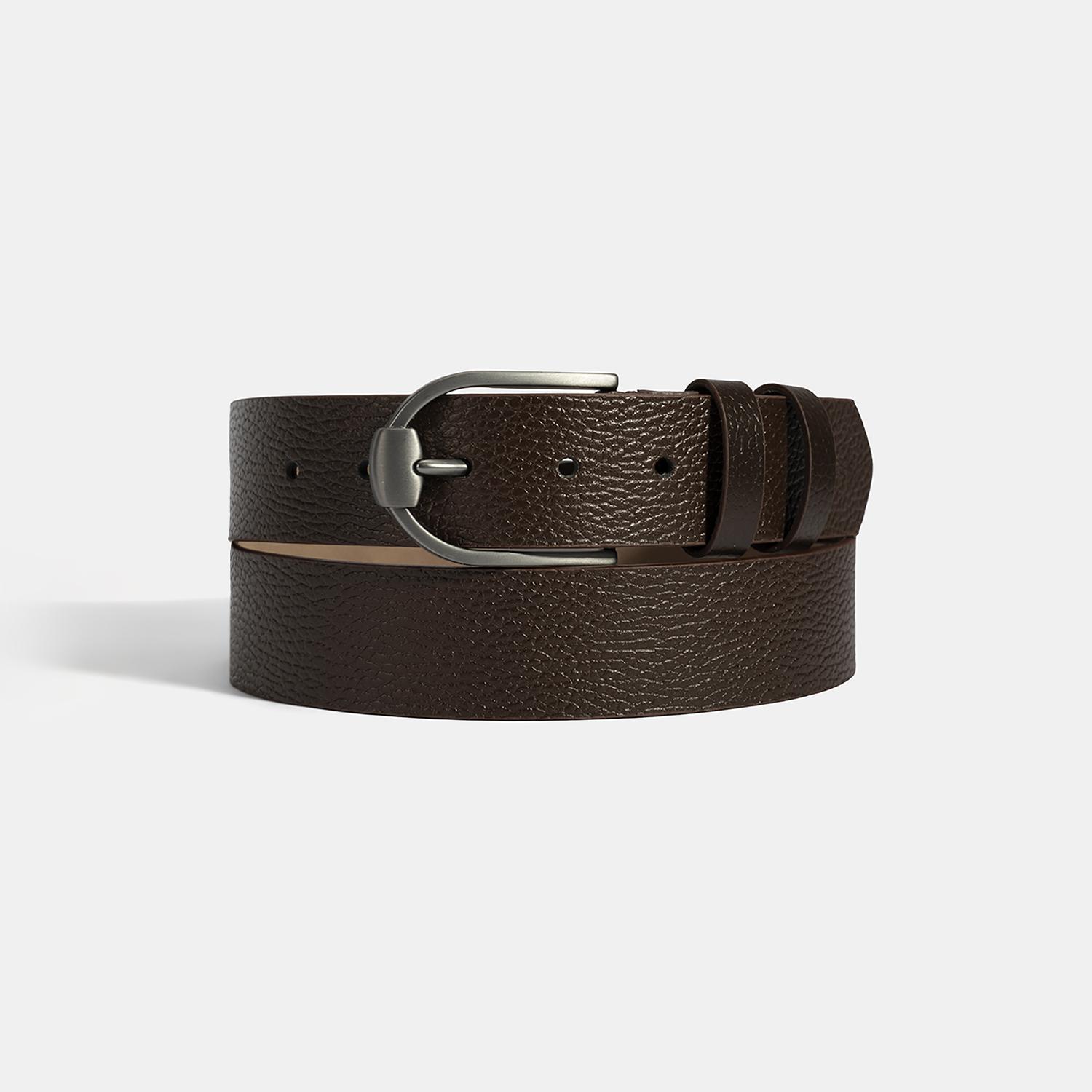 Erkek Kahve Deri Spor Kemer