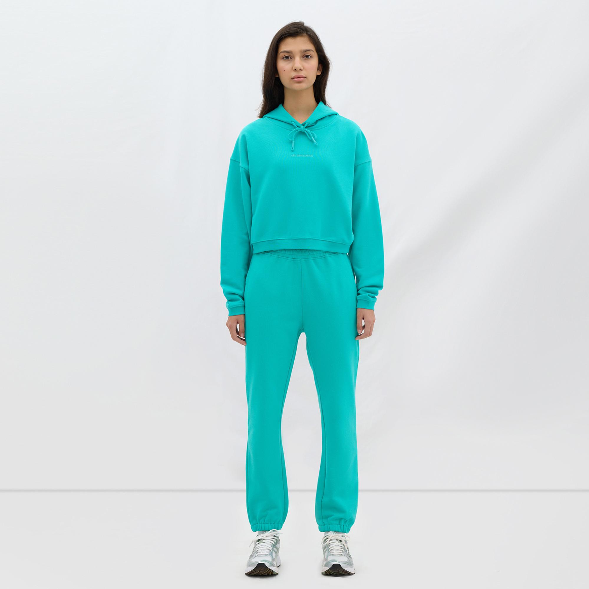 Les Benjamins Essential Kadın Yeşil Hoodie