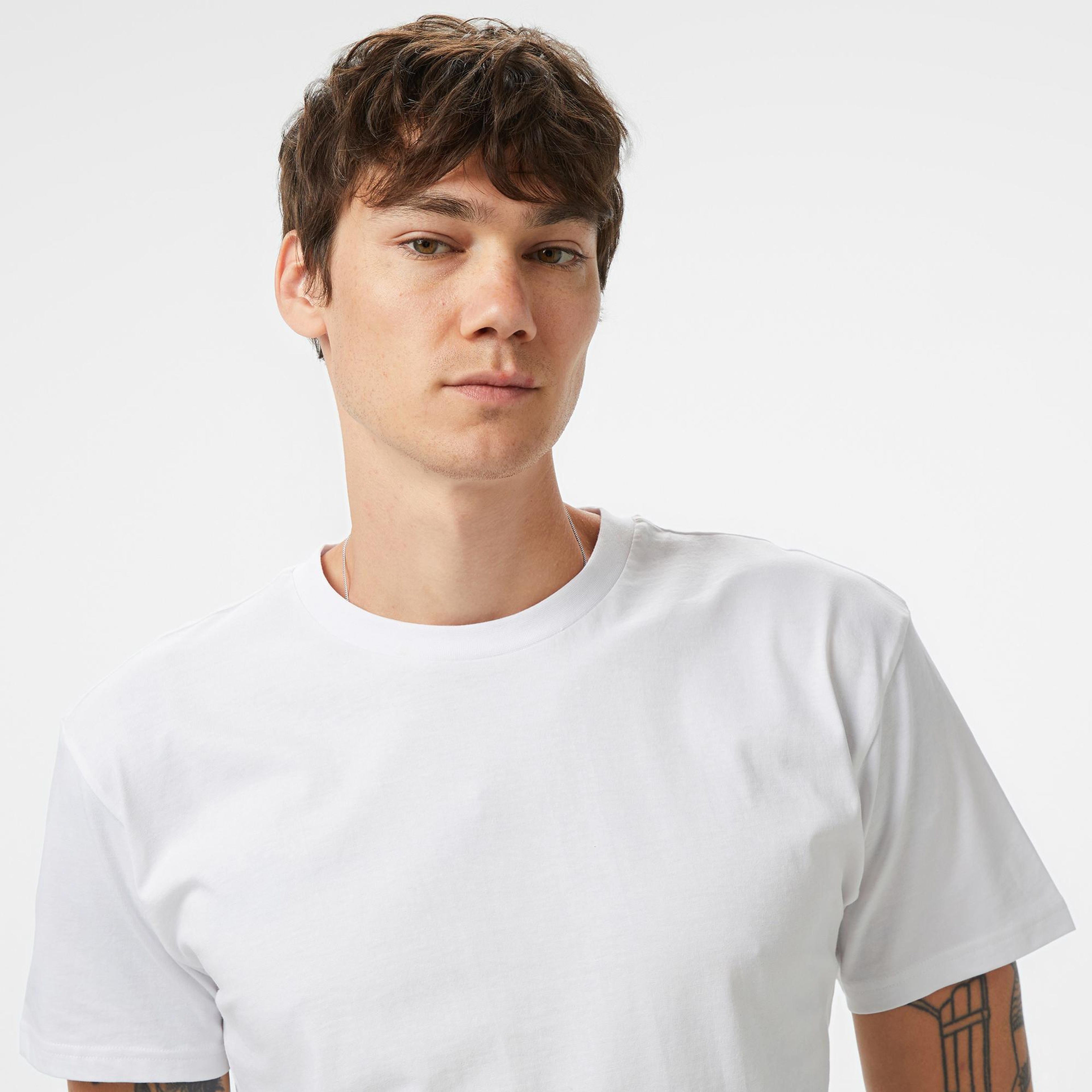 New Balance Lifestyle Erkek Beyaz T-Shirt