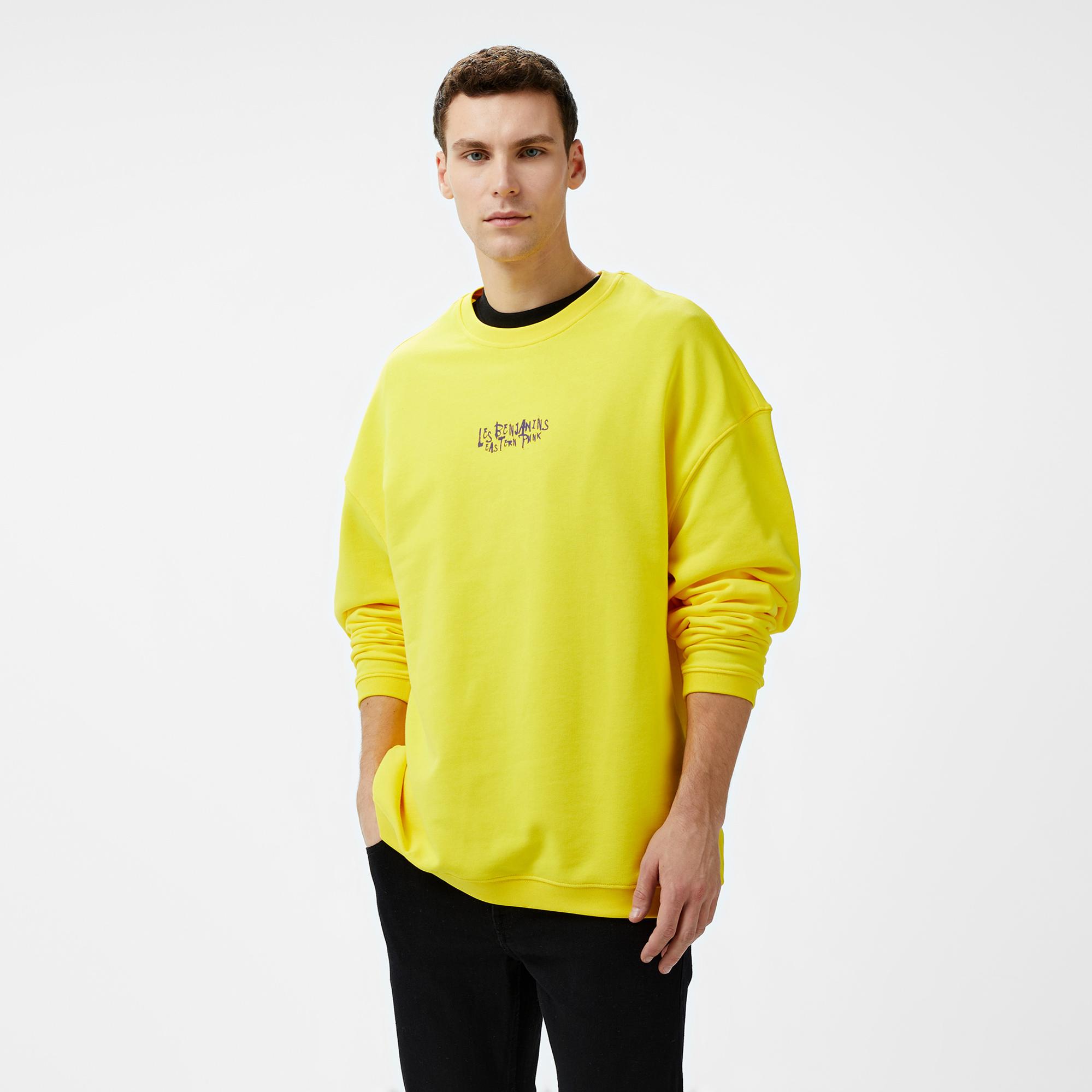 Les Benjamins 706 Unisex Sarı Sweatshirt