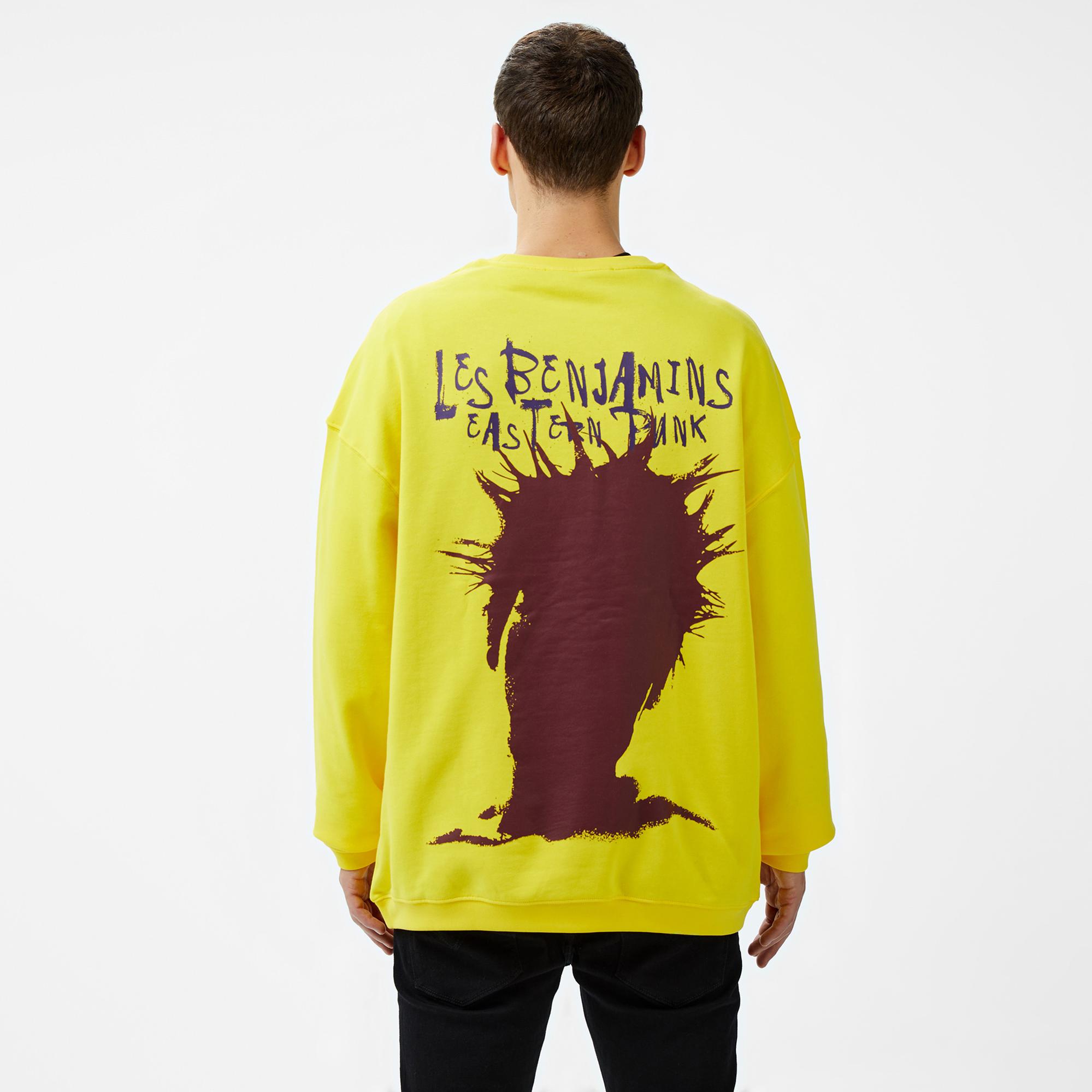 Les Benjamins 706 Unisex Sarı Sweatshirt
