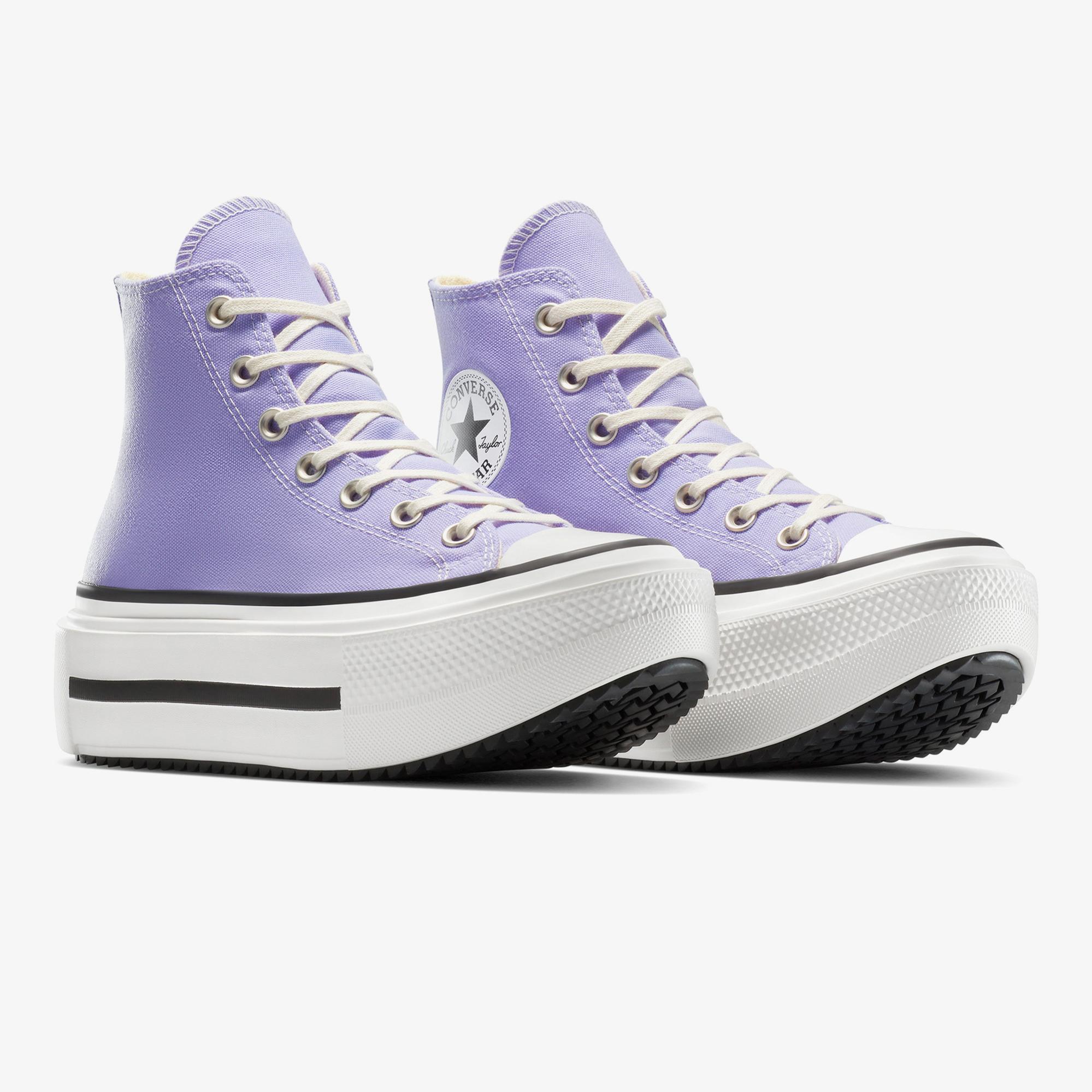 Converse Chuck Taylor All Star Lift Double Stack Unisex Mor Sneaker