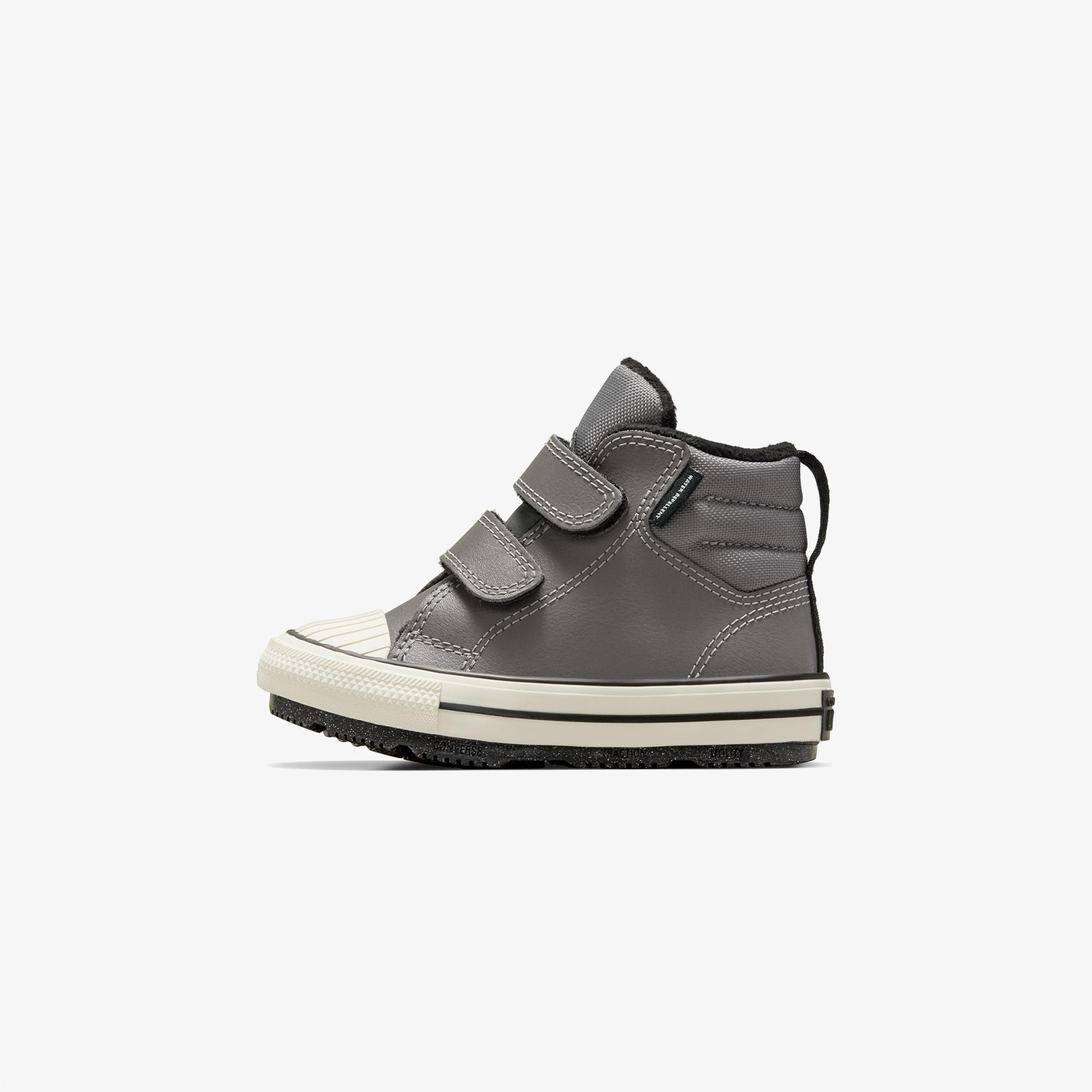 Converse Chuck Taylor All Star Berkshire Çocuk Gri Deri Bot