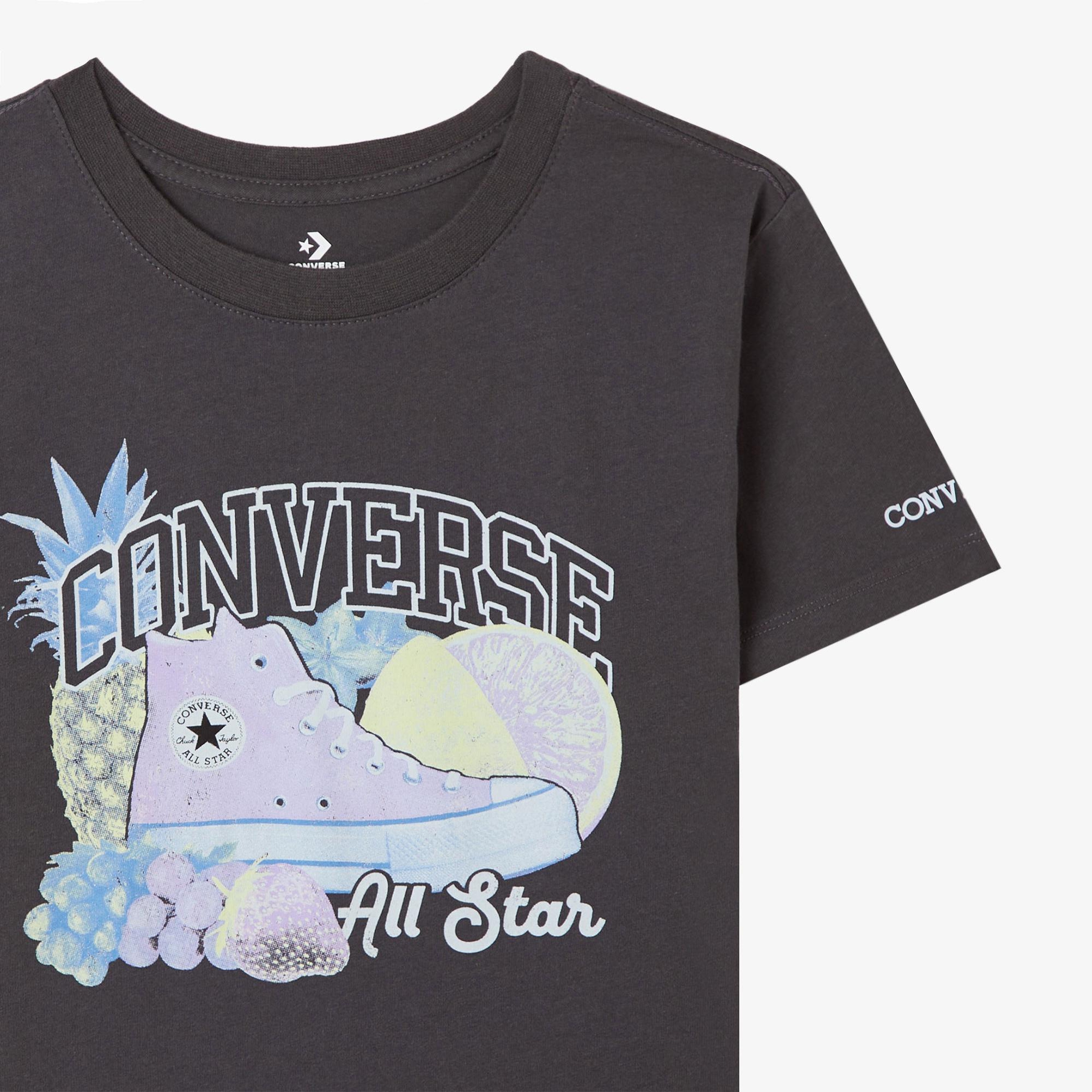 Converse Chuck &Fruit Çocuk Siyah T-Shirt