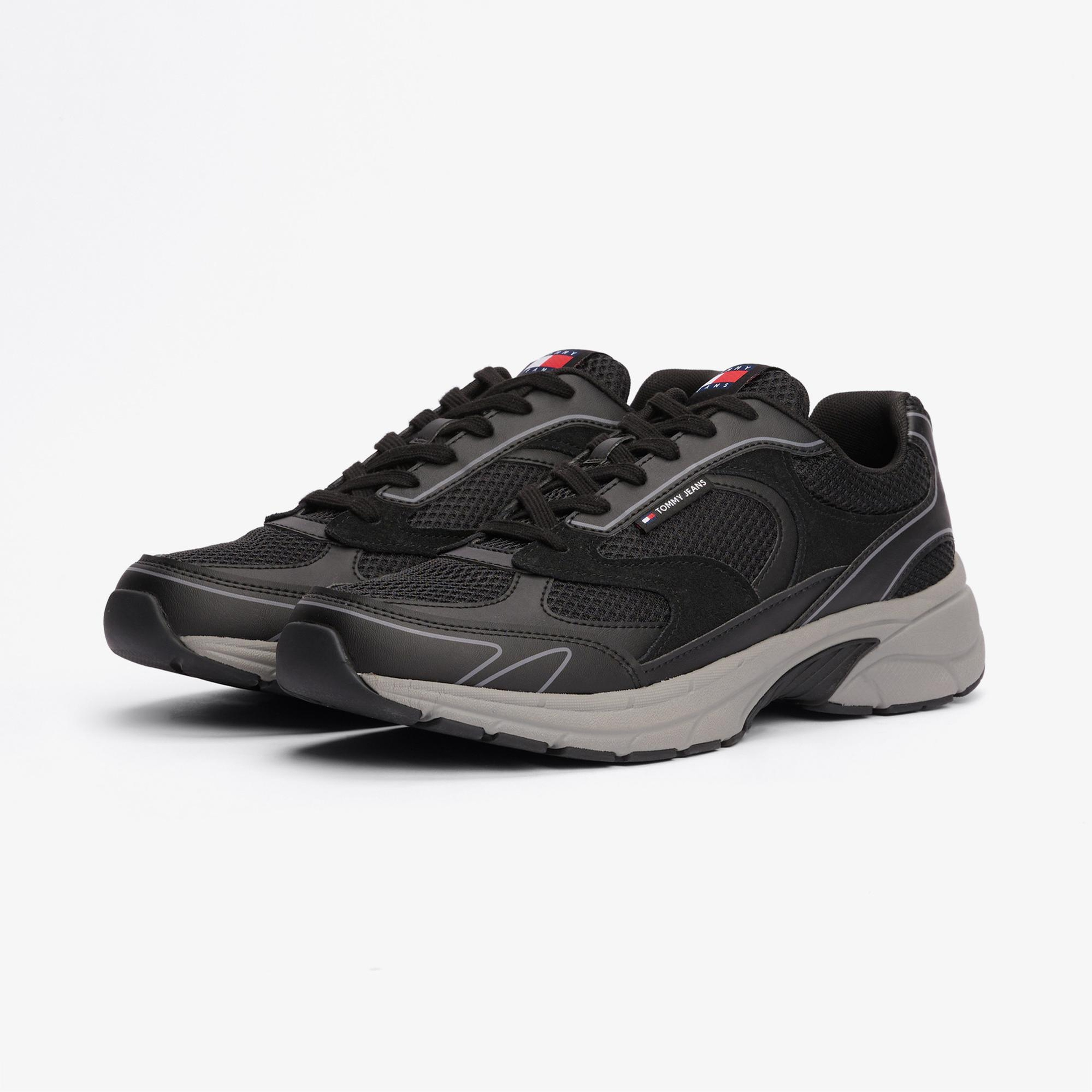 Tommy Hilfiger Erkek Siyah Sneaker