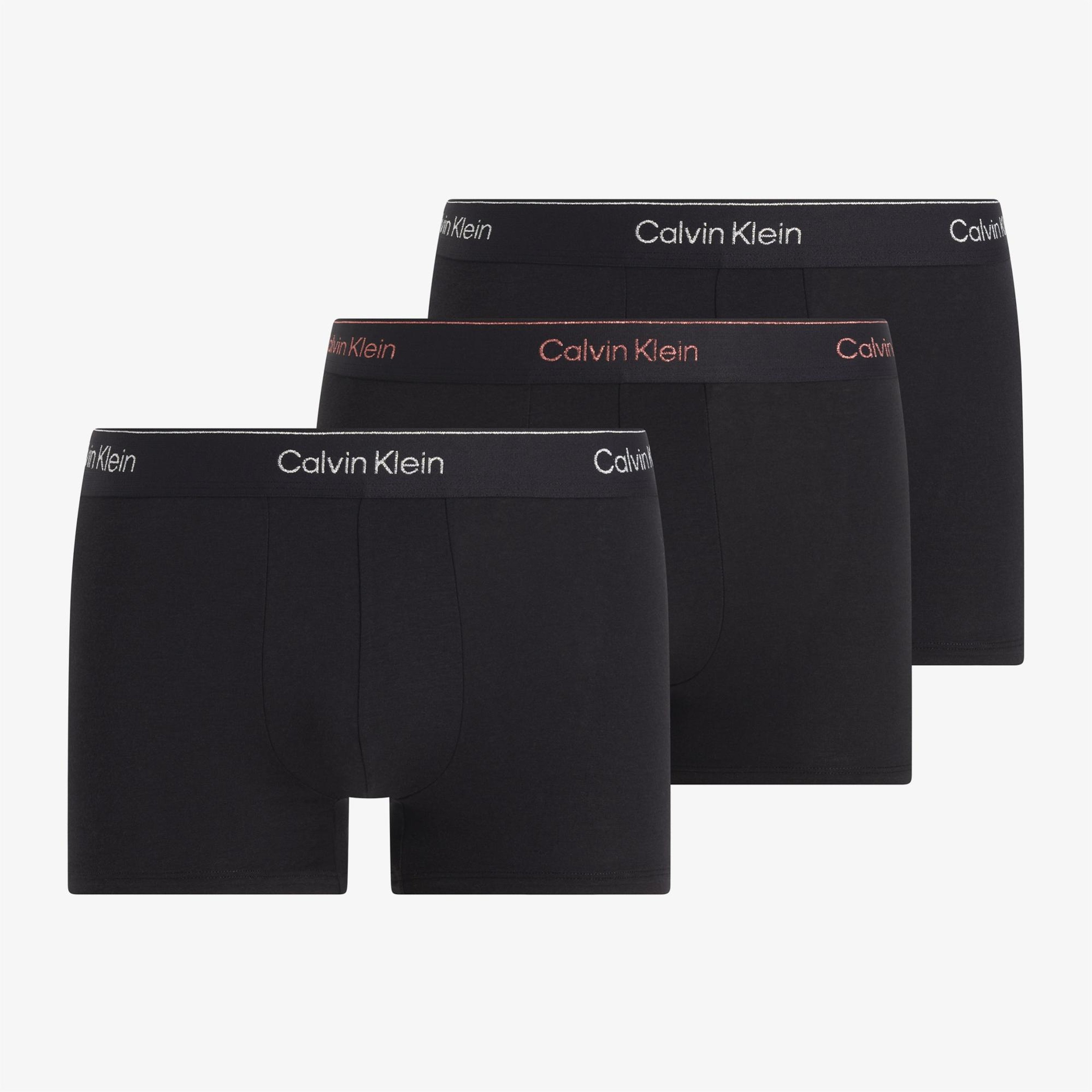 Calvin Klein 3'lü Erkek Siyah Boxer