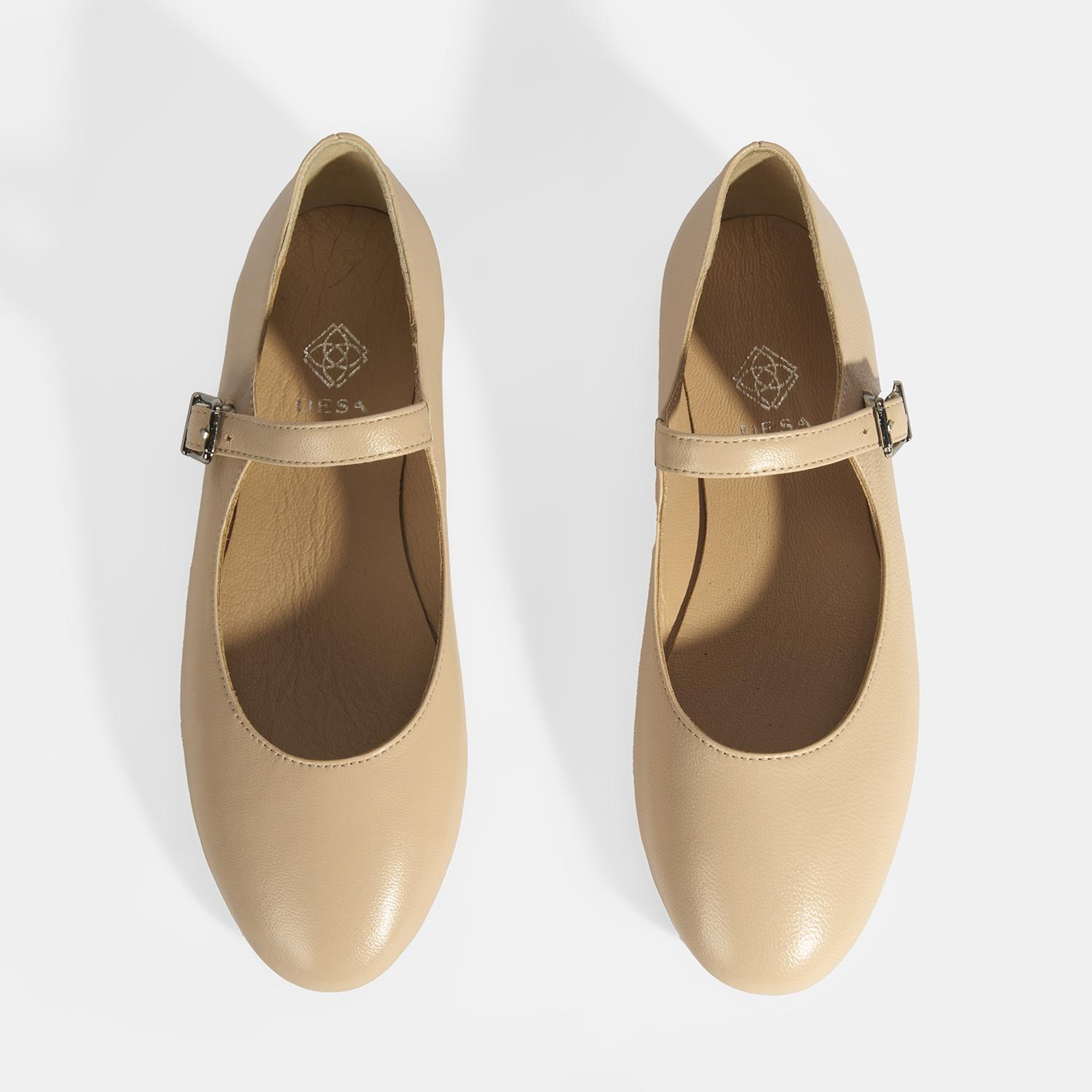 Kadın Ten Deri Mary Jane Babet