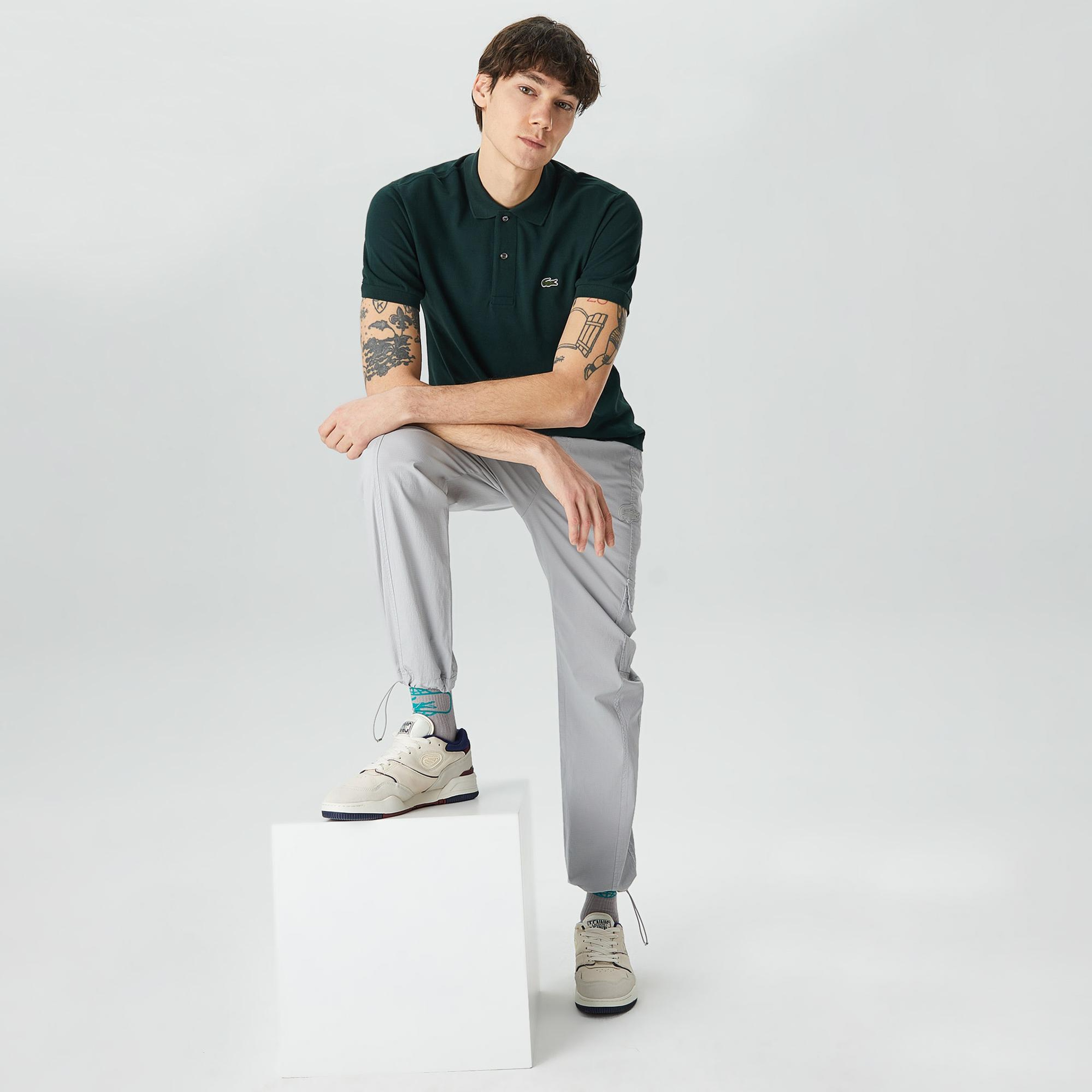 Lacoste L.12.12 Erkek Classic Fit Koyu Yeşil Polo