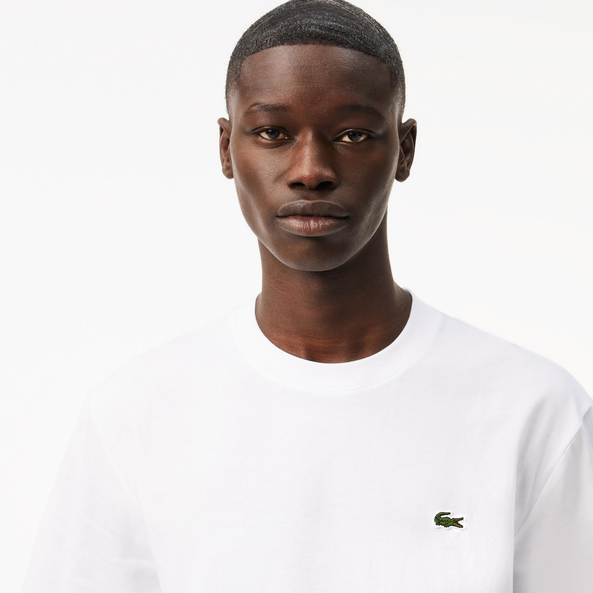 Lacoste Classic Fit Erkek Beyaz T-Shirt