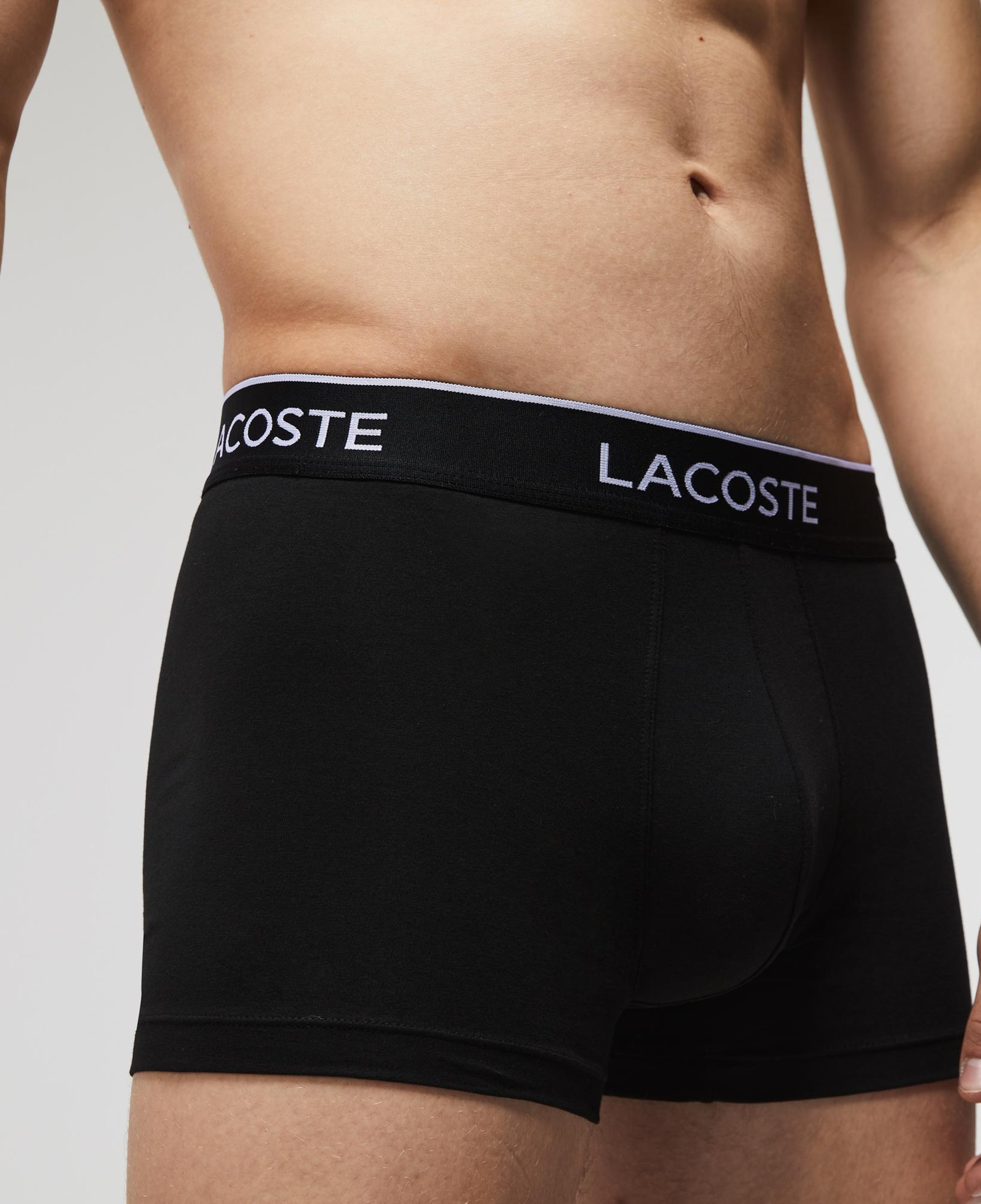 Lacoste Active Erkek 3'lü Siyah Boxer