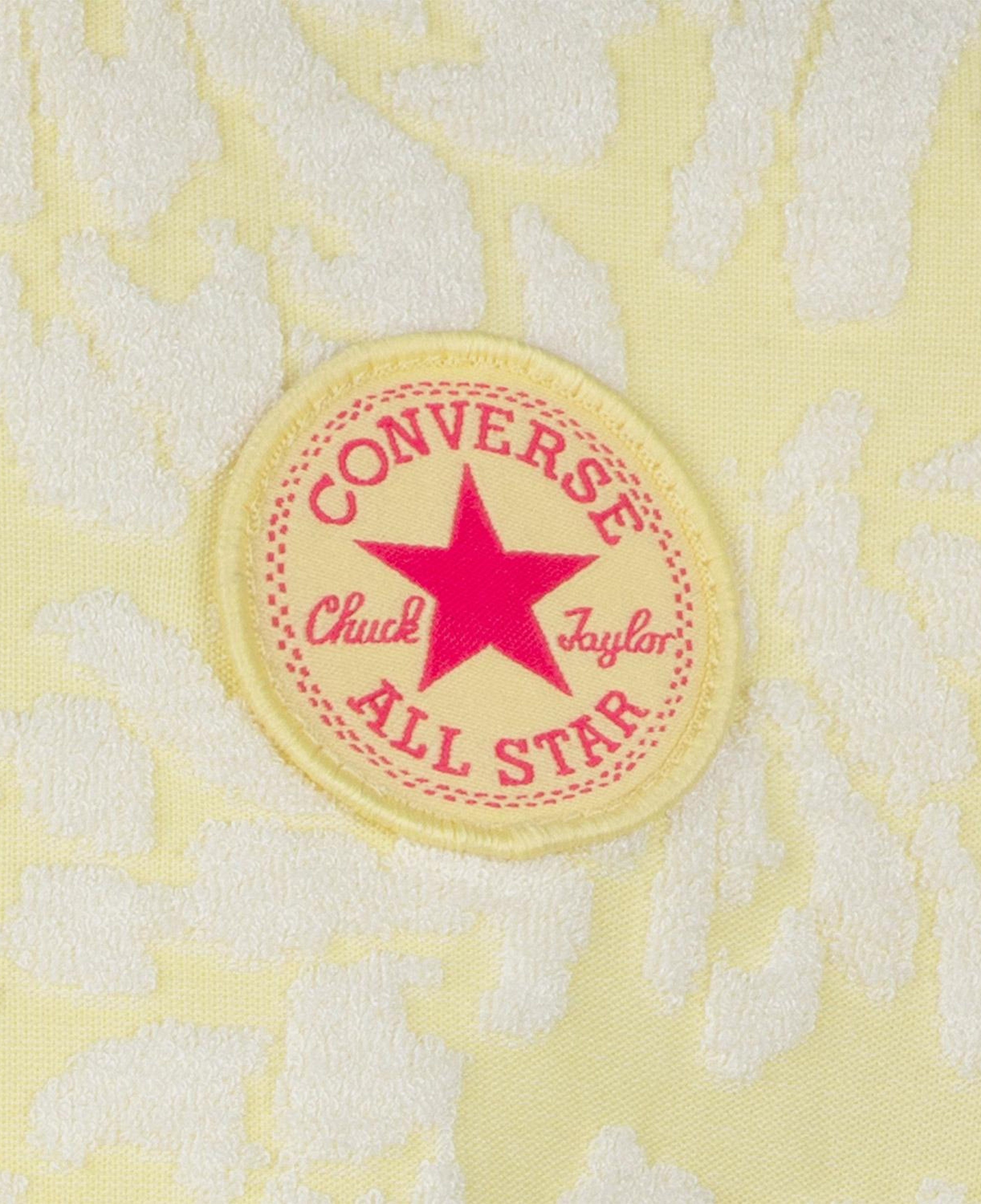 Converse Jacquard Dolman Çocuk Sarı T-Shirt