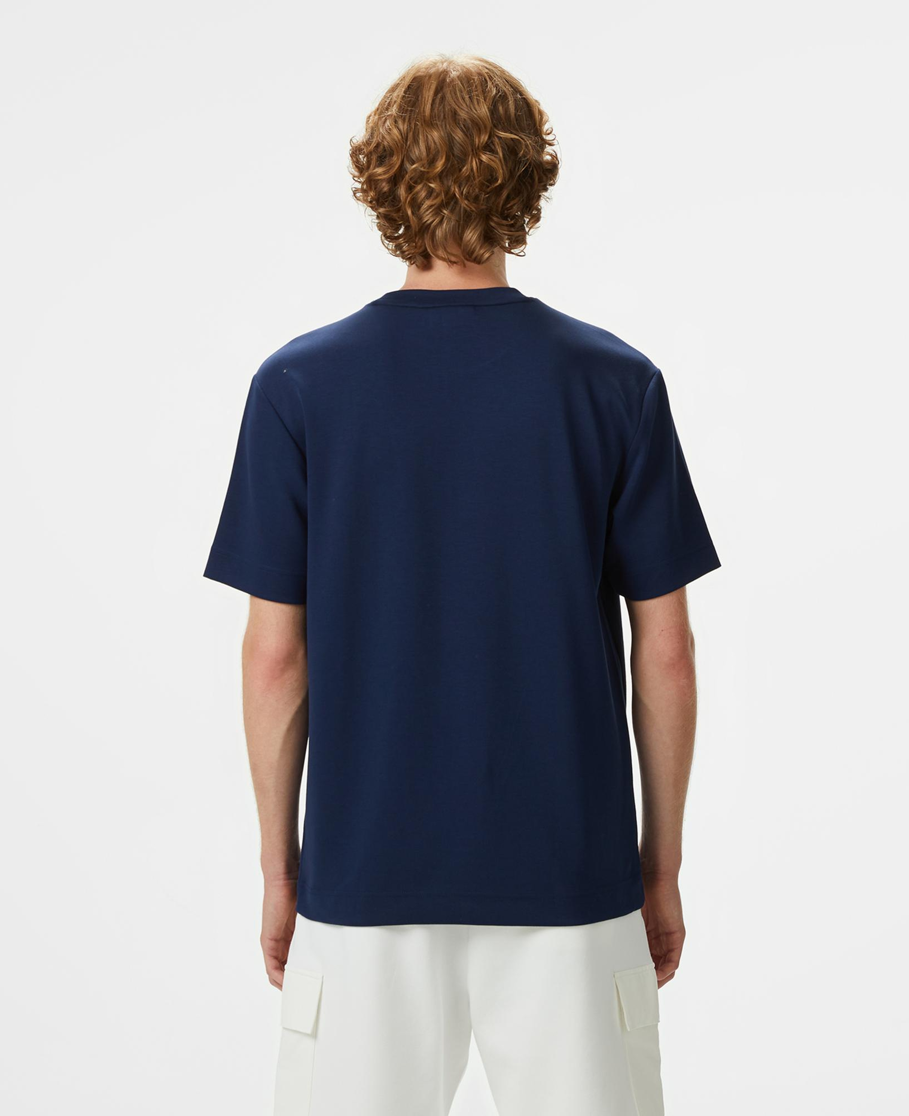 Lacoste Erkek Oversize Fit Bisiklet Yaka Lacivert T-Shirt