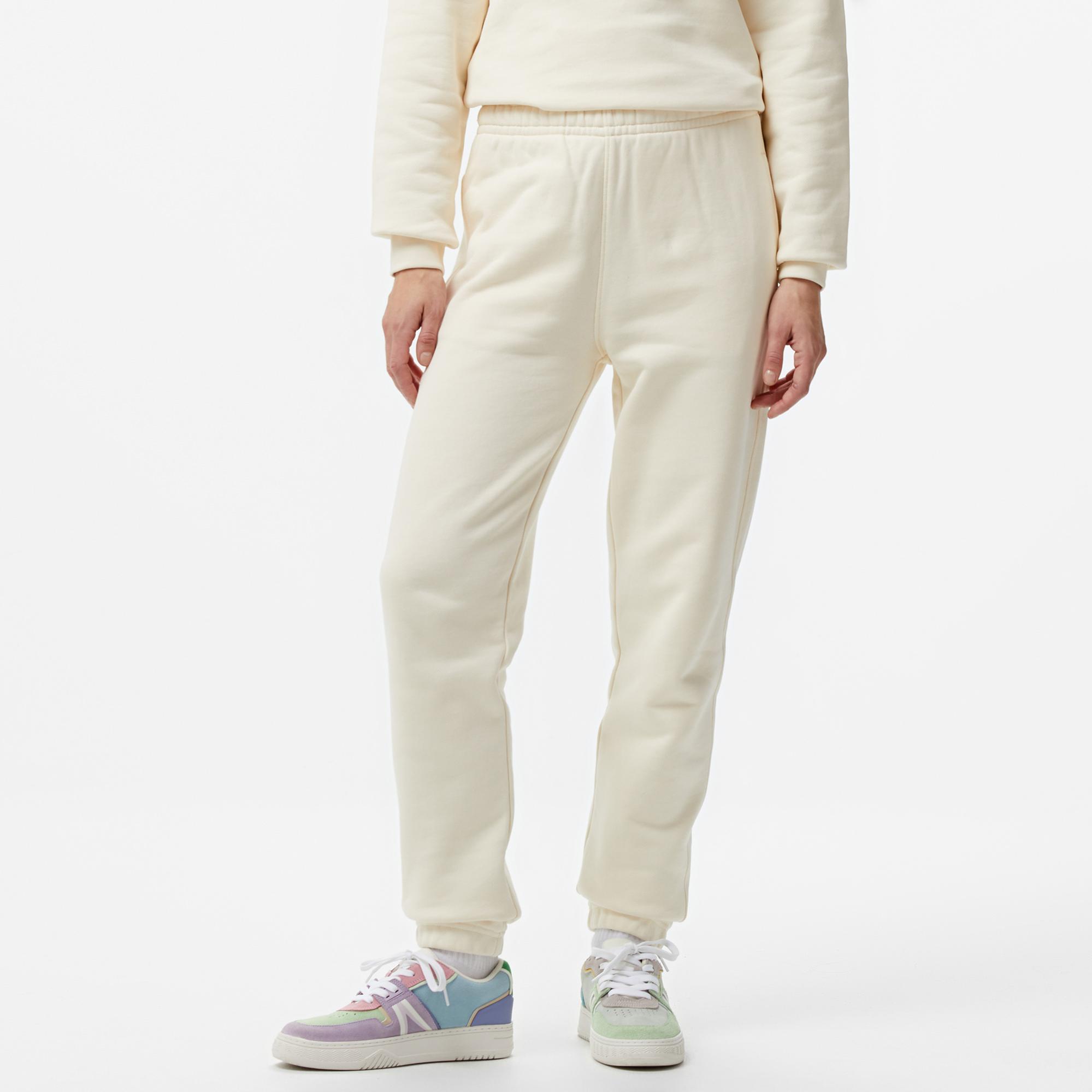 Lacoste Embroidered Kadın Beyaz Eşofman Altı