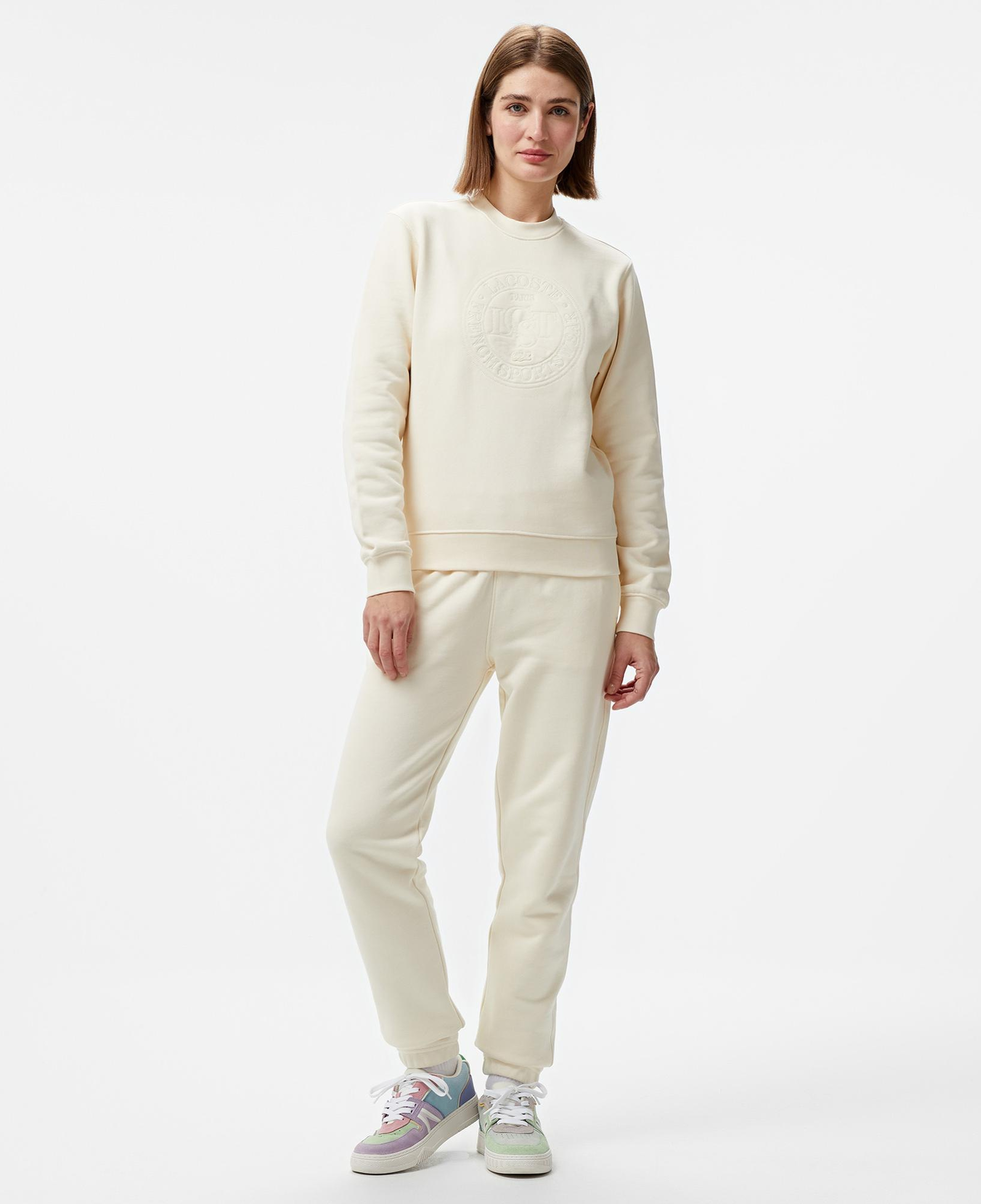 Lacoste Embroidered Kadın Beyaz Eşofman Altı