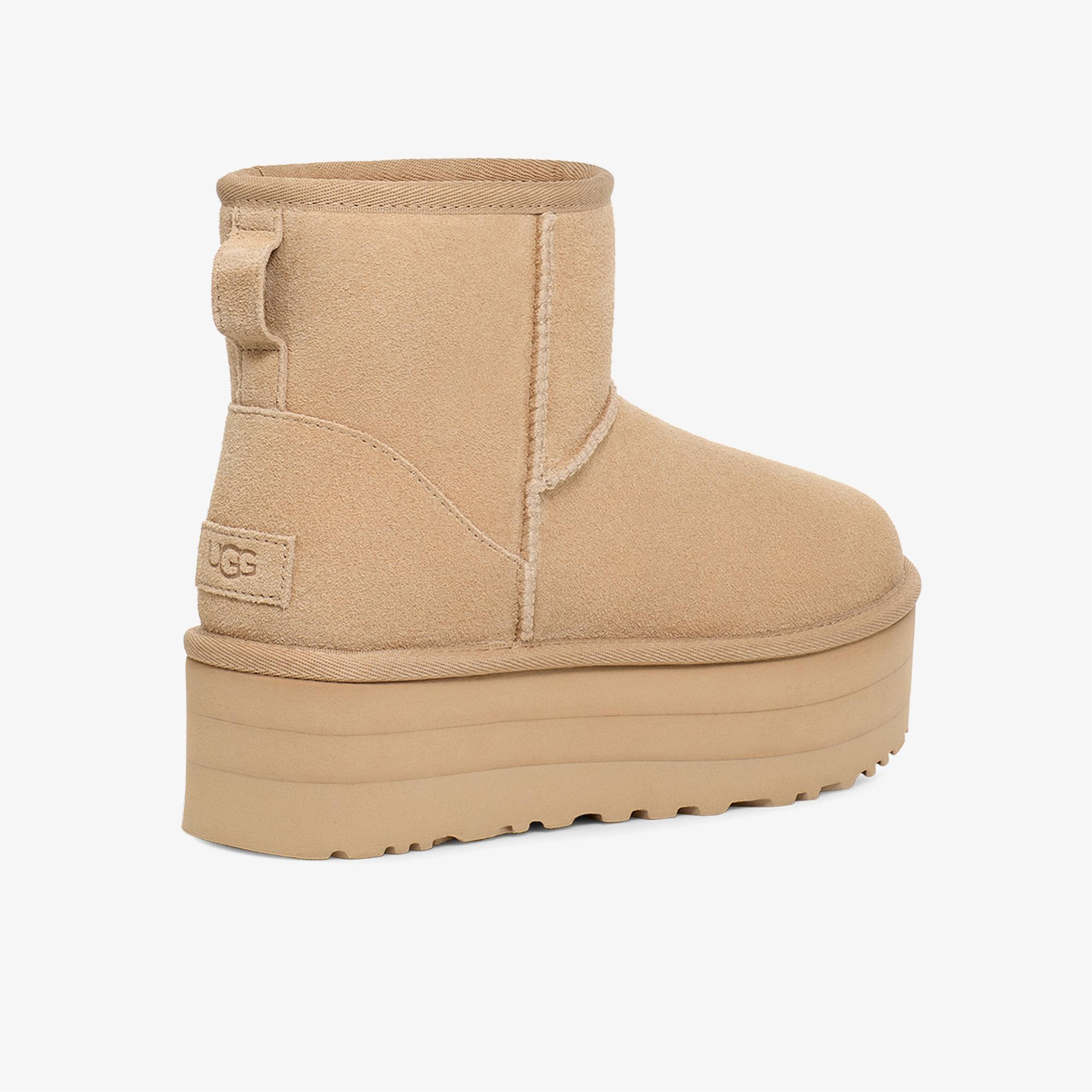 UGG Classic Mini Platform Kadın Krem Rengi Bot