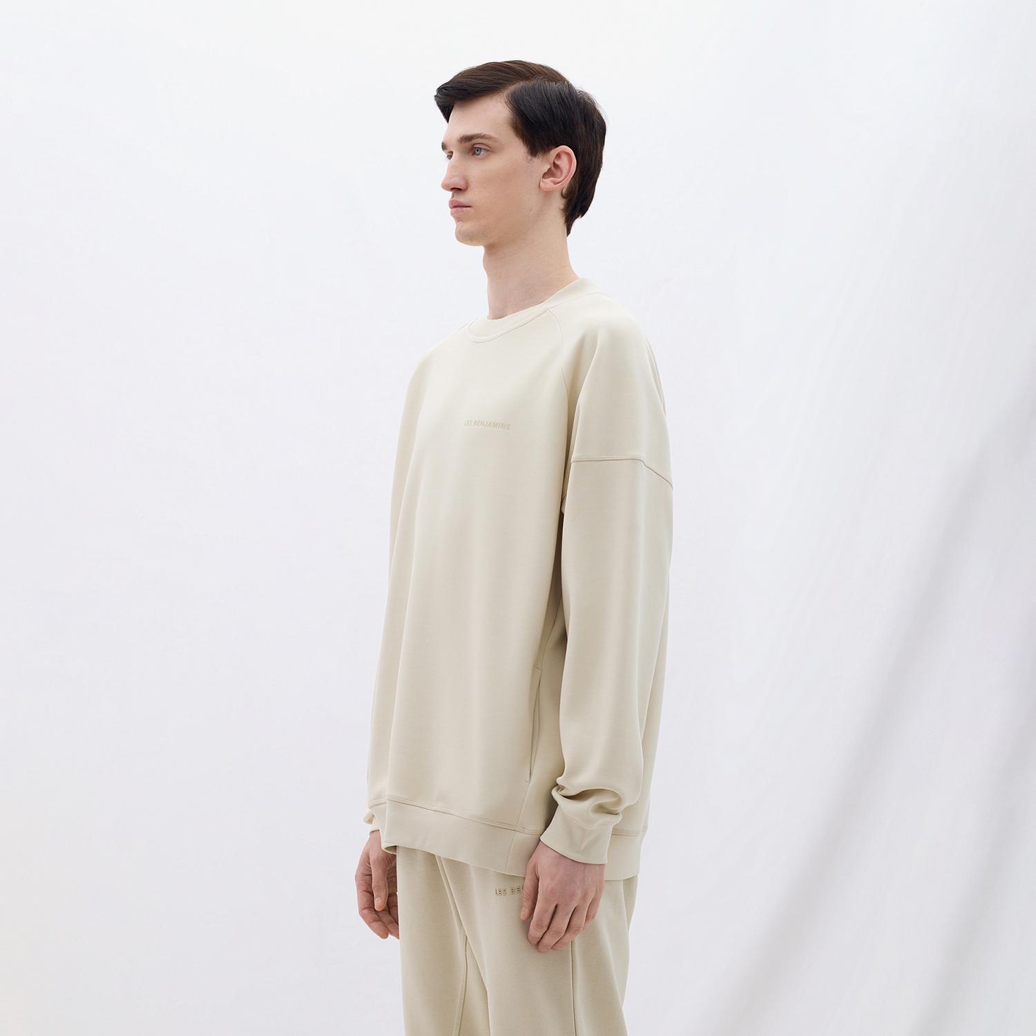 Les Benjamins 408 Erkek Krem Rengi Sweatshirt