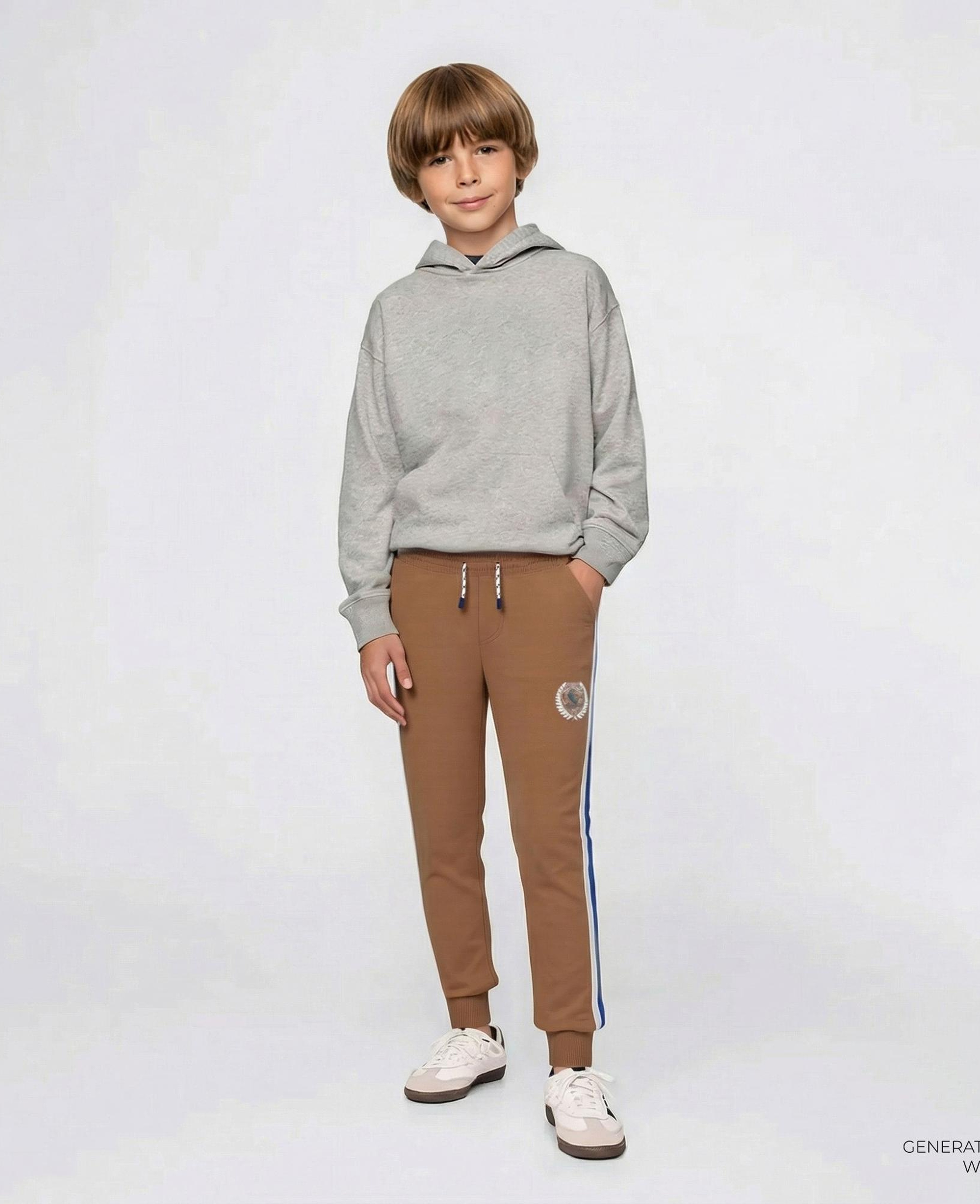 Converse Rec Club Side Stripe Jogger Çocuk Kahverengi Eşofman Altı