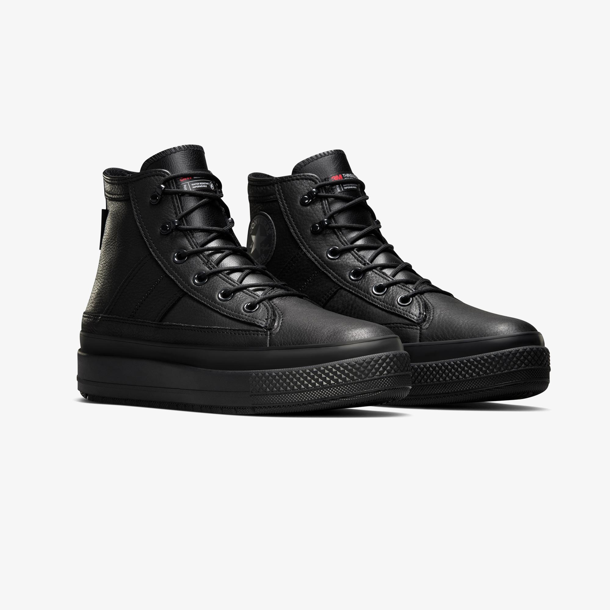 Converse Chuck Taylor All Star Equip Unisex Siyah Deri Bot