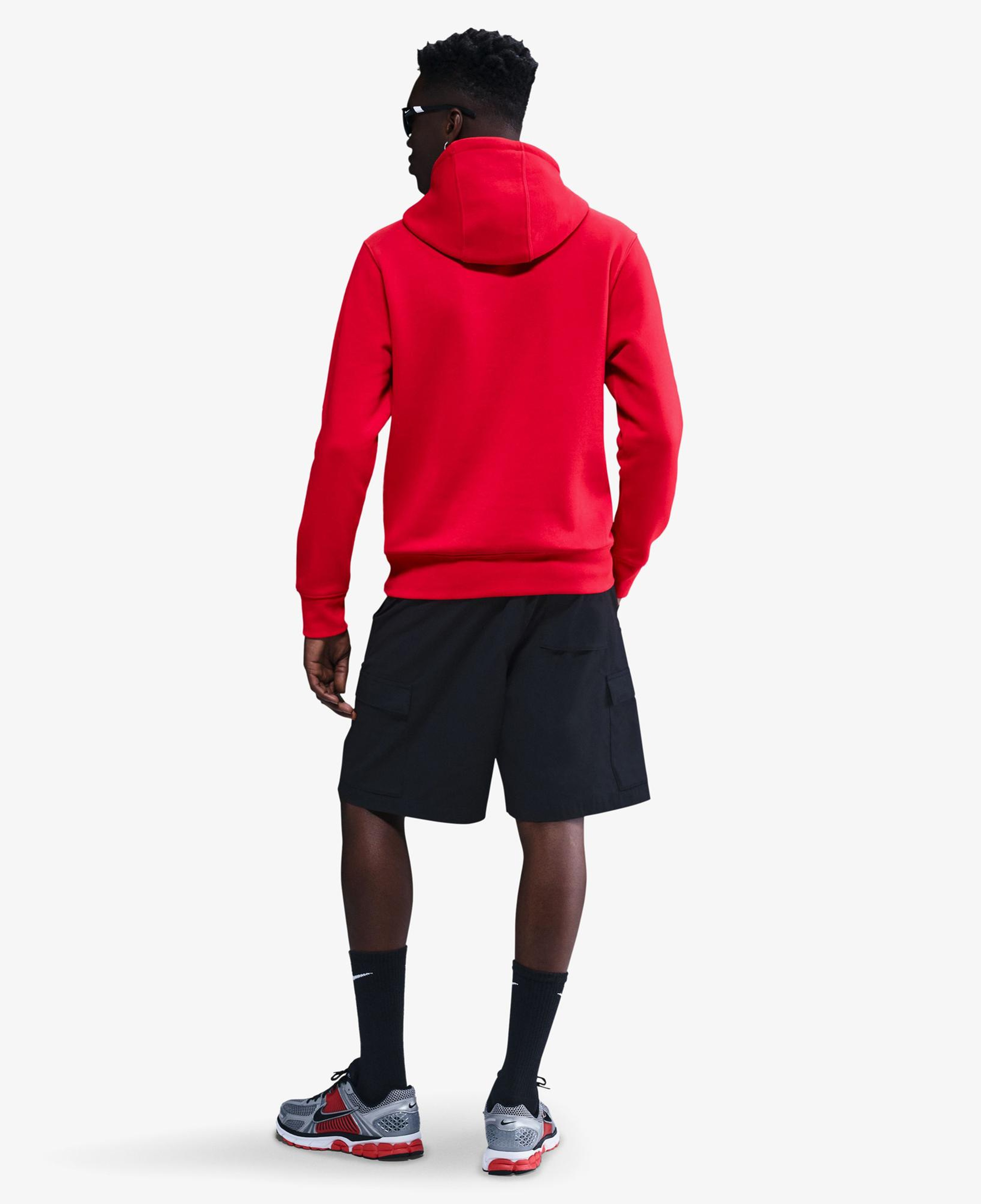 Nike Club Pullover Fleece Erkek Kırmızı Hoodie