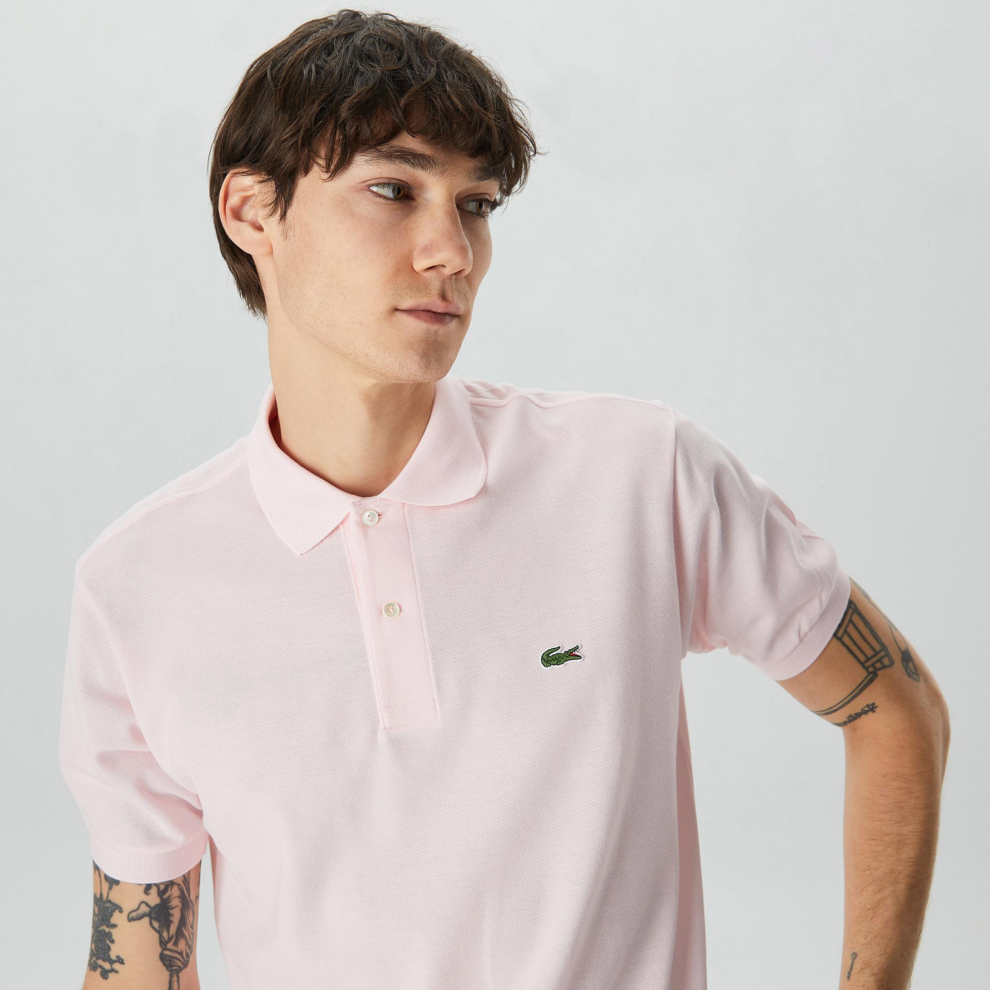Lacoste L1212 Erkek Pembe Polo