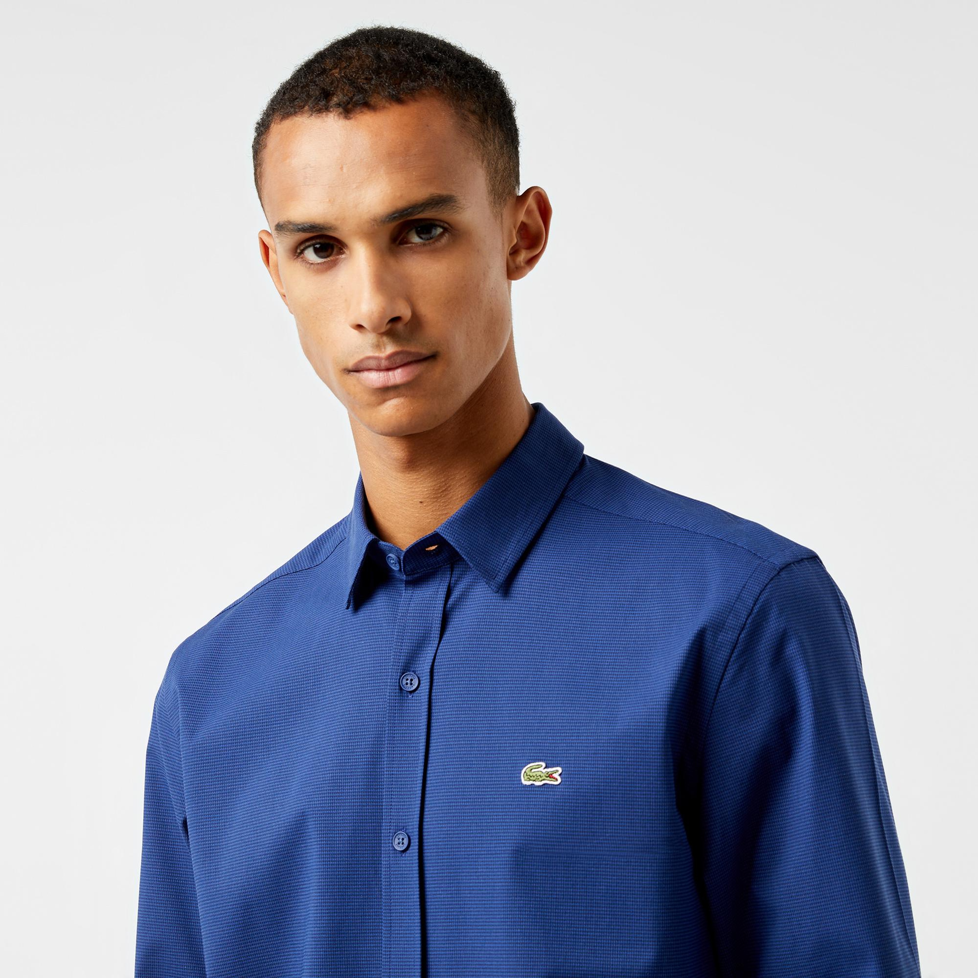 Lacoste Erkek Regular Fit Lacivert Gömlek