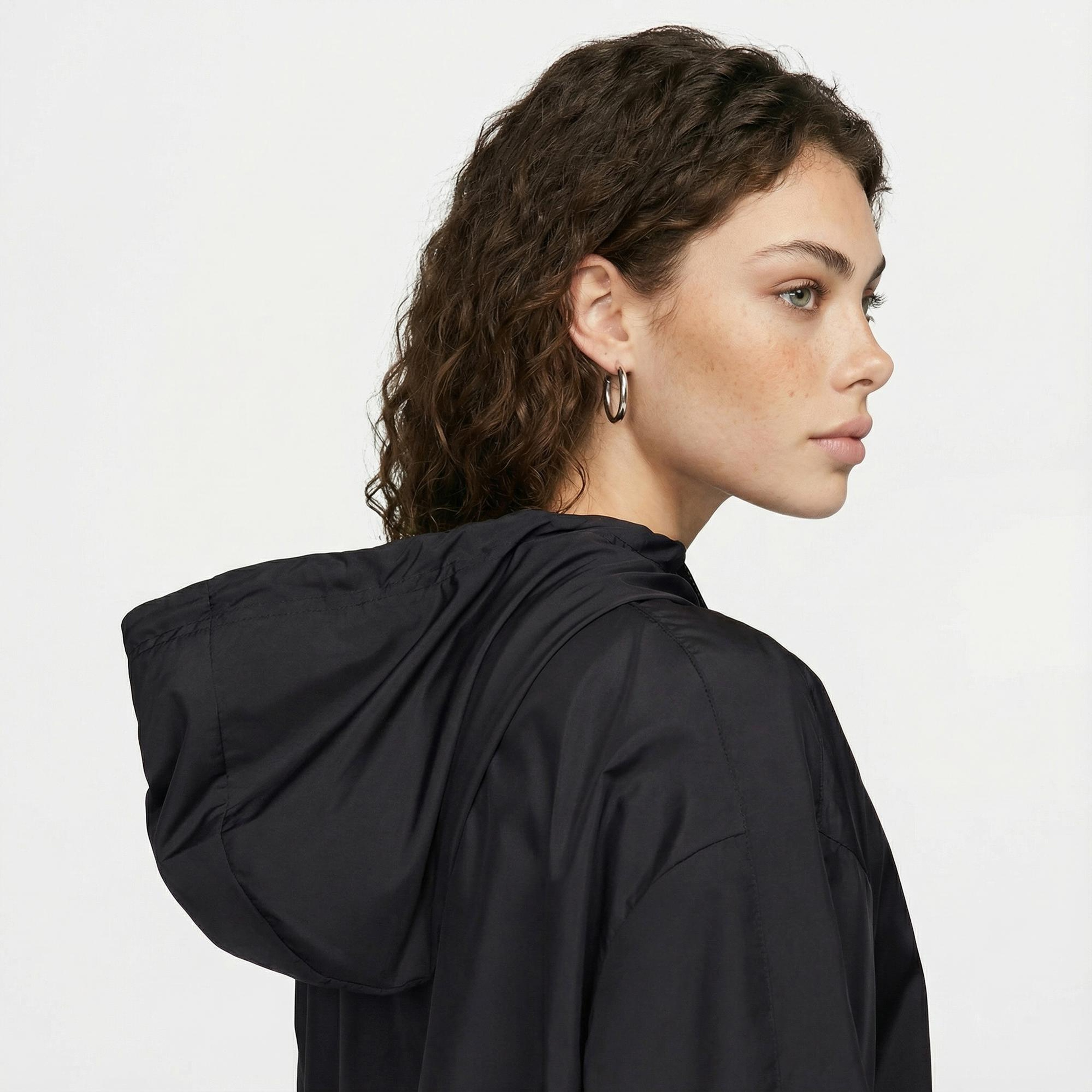 Nike Sportswear Classic Woven Kadın Siyah Ceket