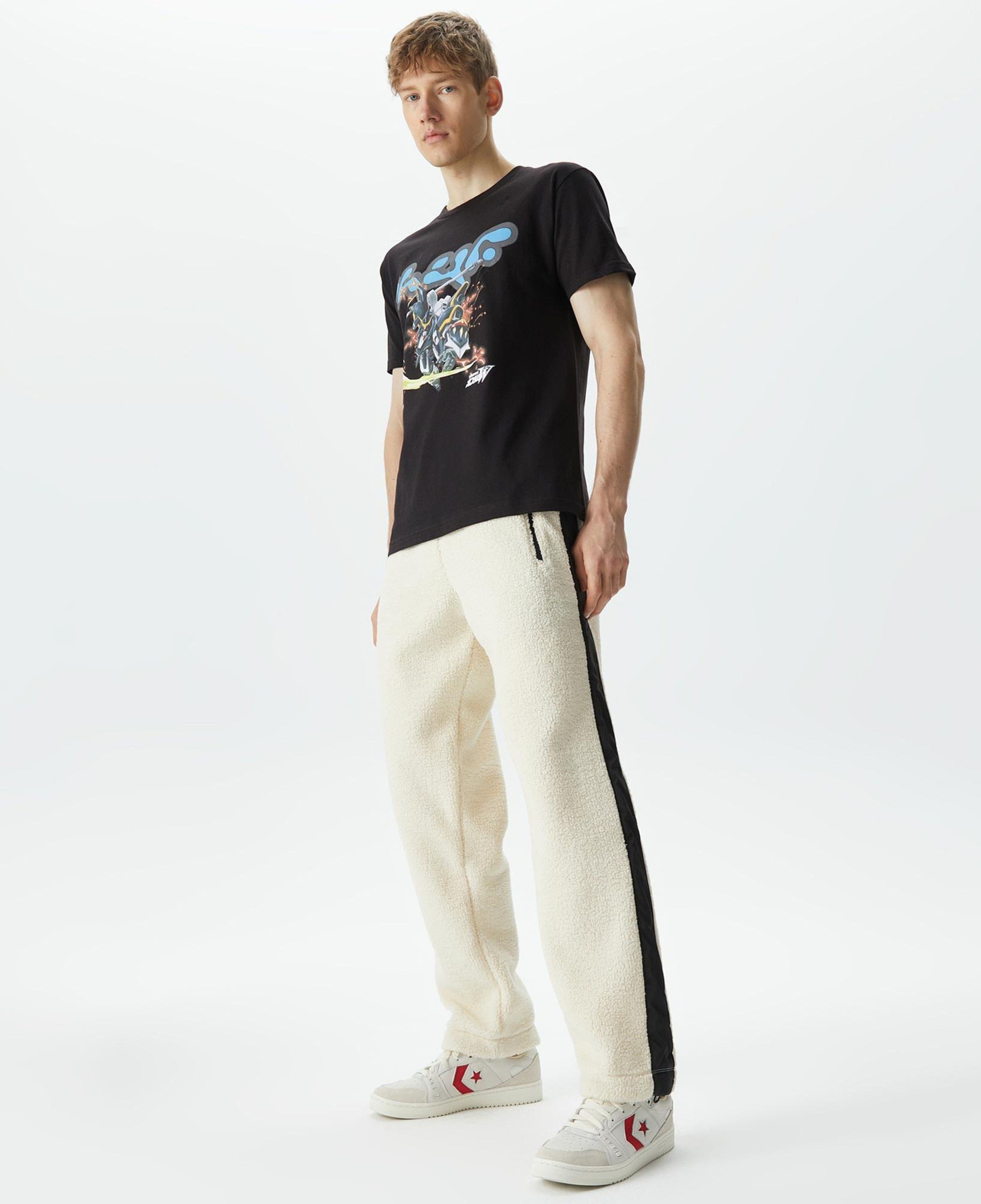 The Stay Line Plush Erkek Krem Eşofman Altı