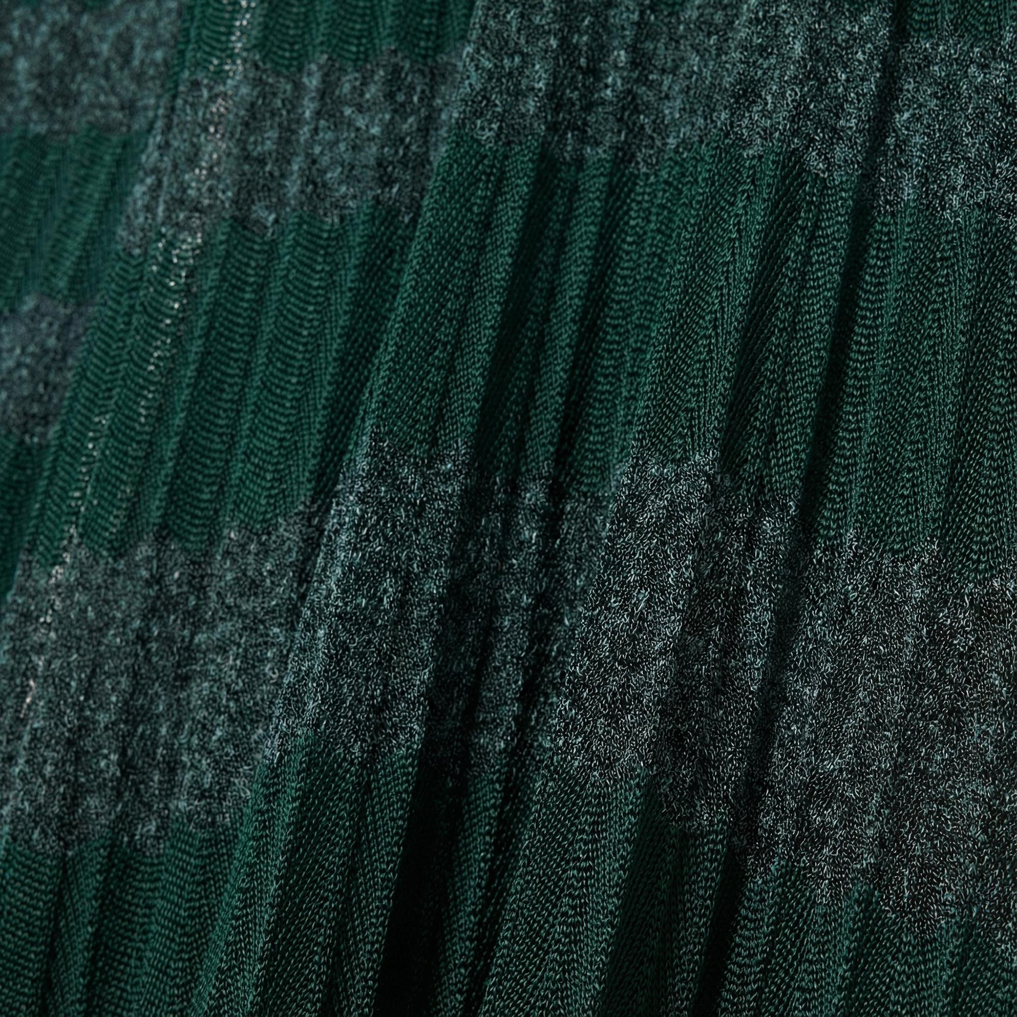 Lacoste Runway Kadın Polo Yaka Desenli Yeşil Elbise