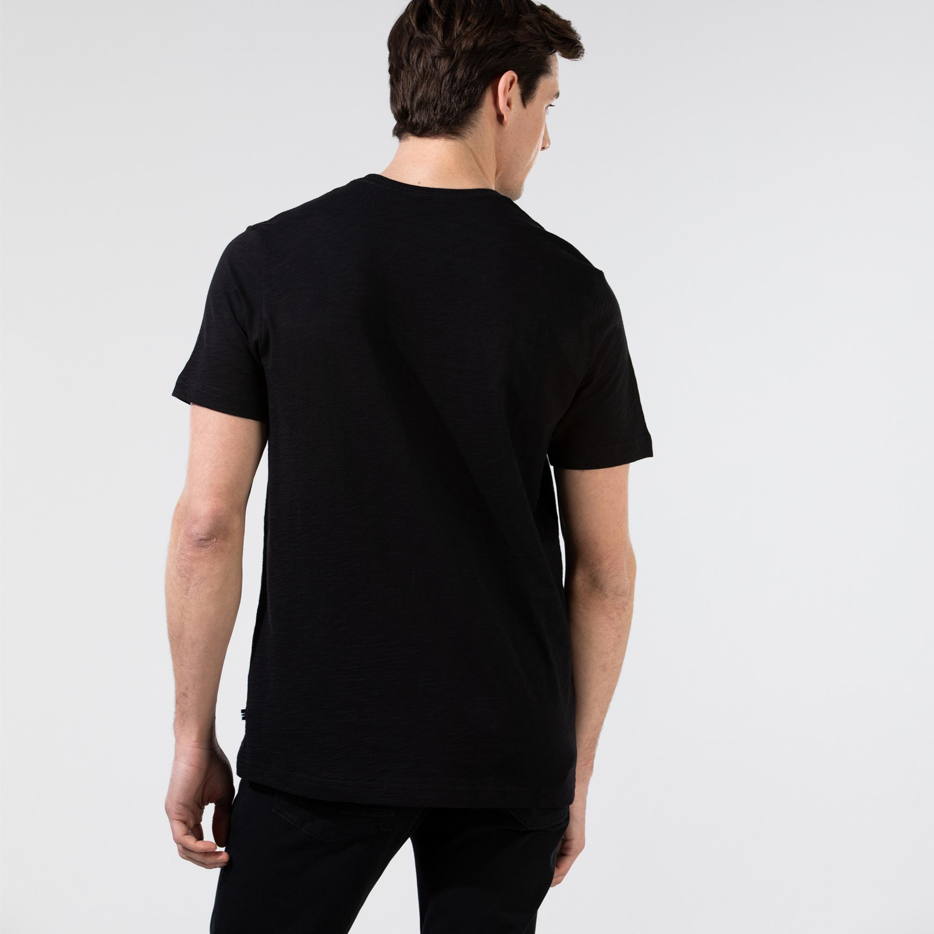 Nautica Erkek Siyah Standart Fit T-Shirt