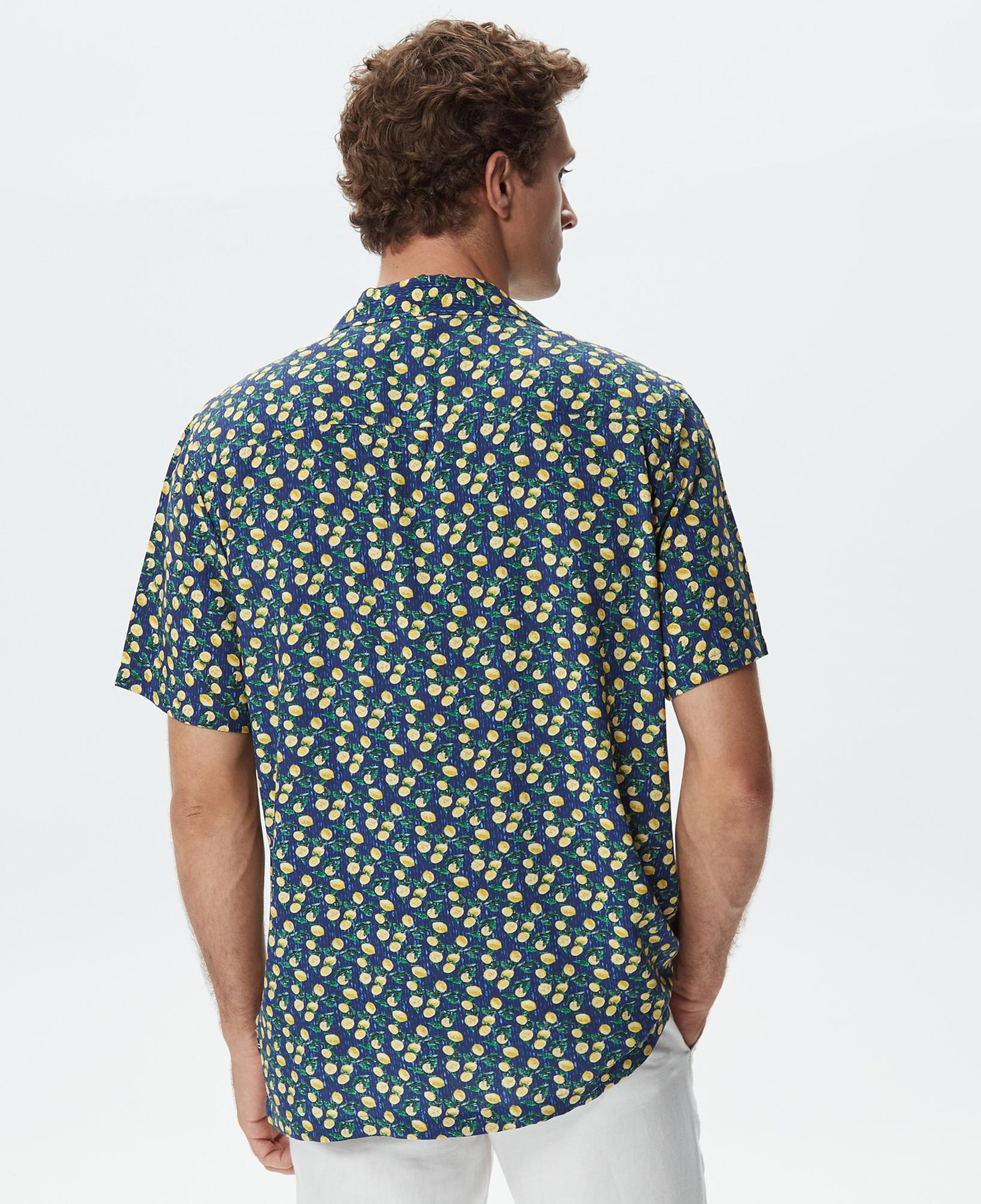 Nautica Erkek Lacivert Classic Fit Kısa Kollu Gömlek