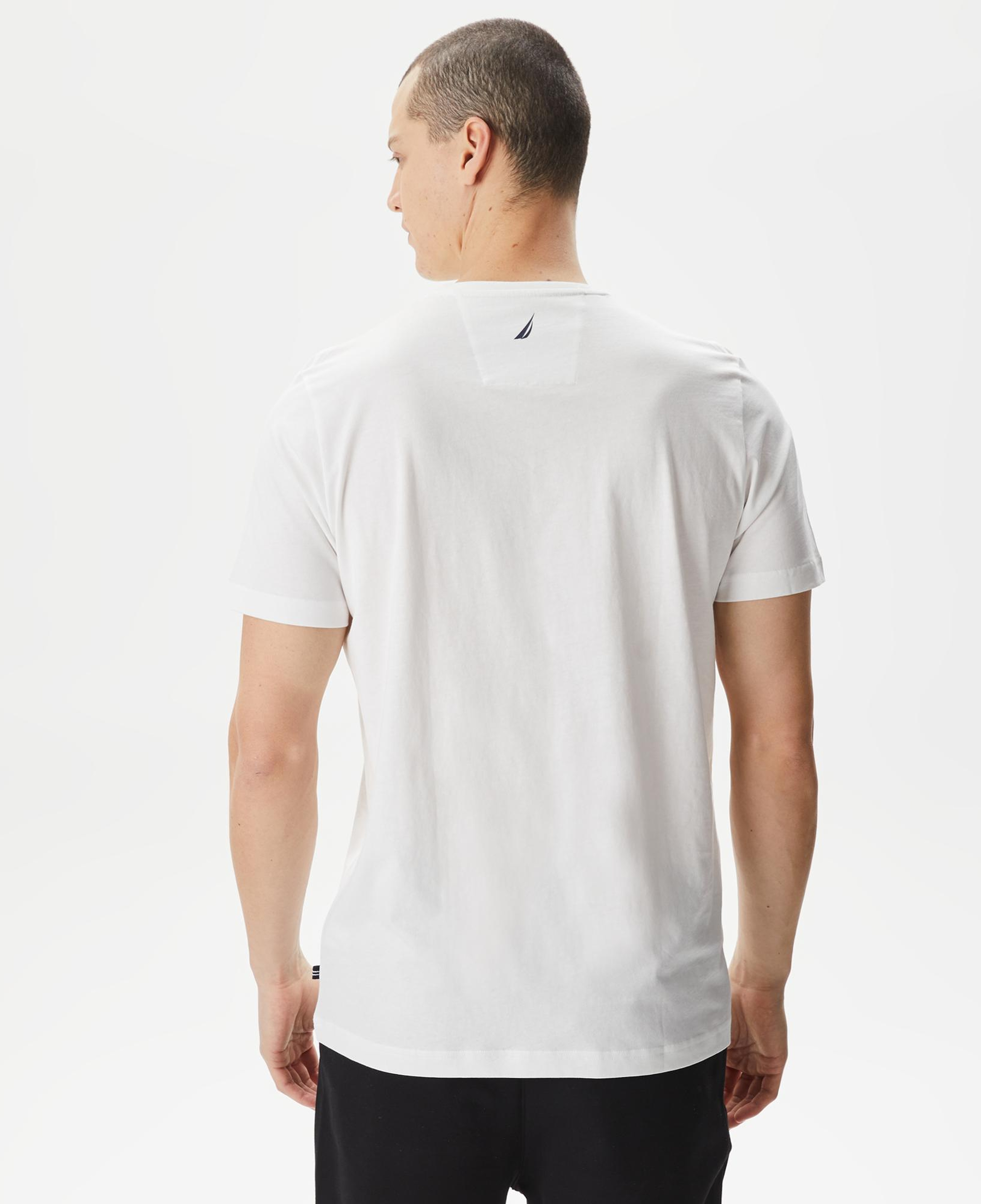 Nautica Erkek Beyaz Standart Fit T-Shirt