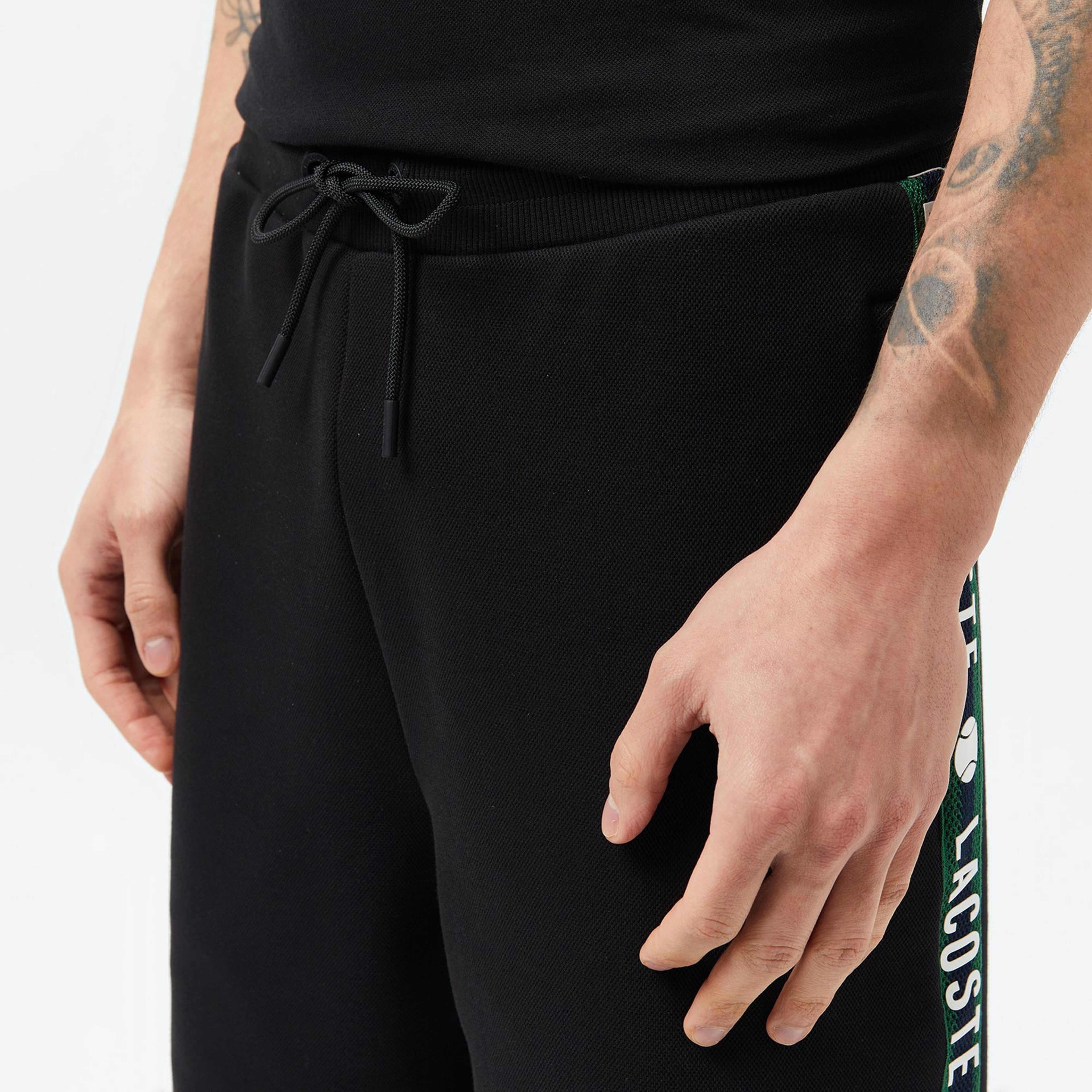 Lacoste Erkek Regular Fit Baskılı Siyah Şort