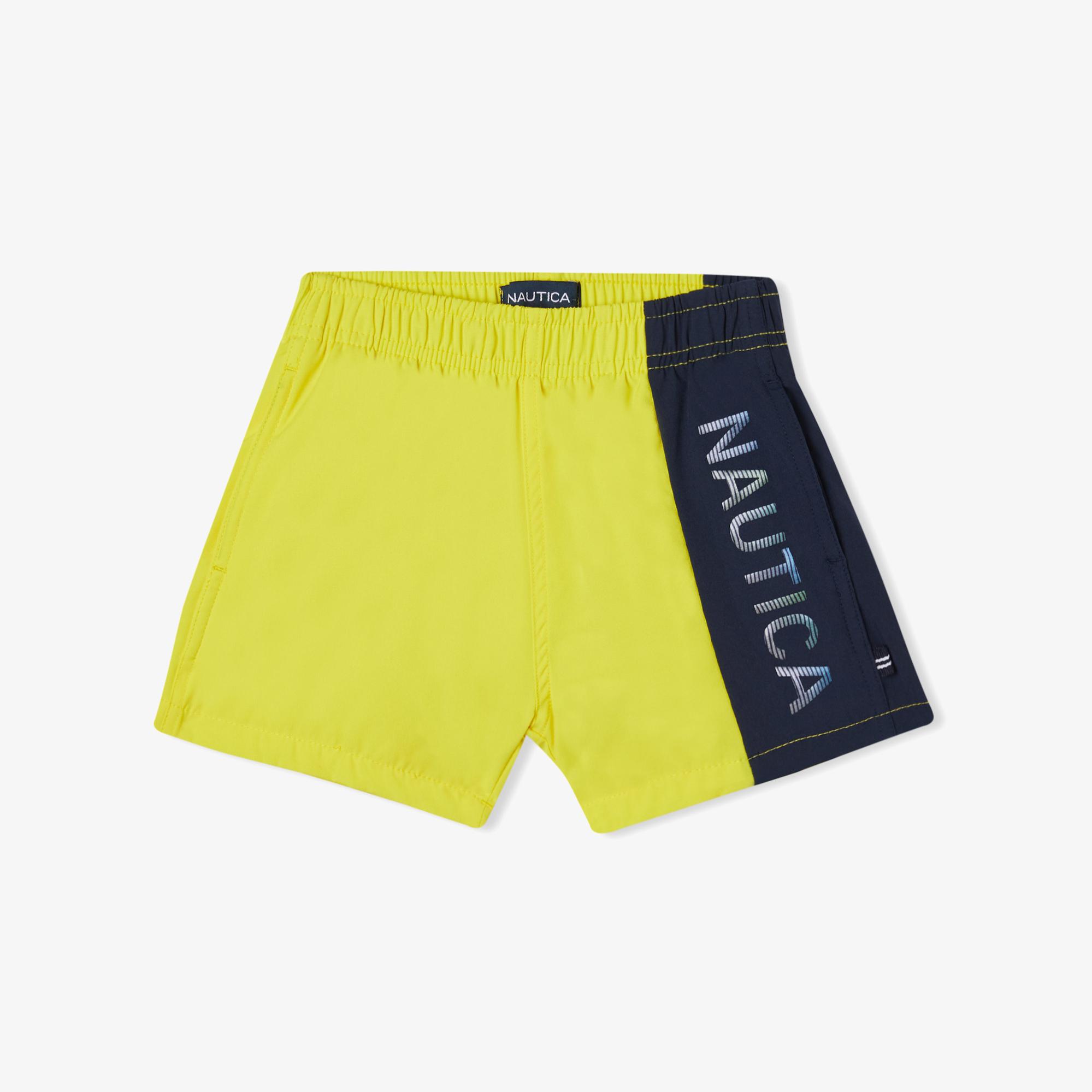 Nautica Erkek Çocuk Sarı Renk Bloklu Deniz Şortu