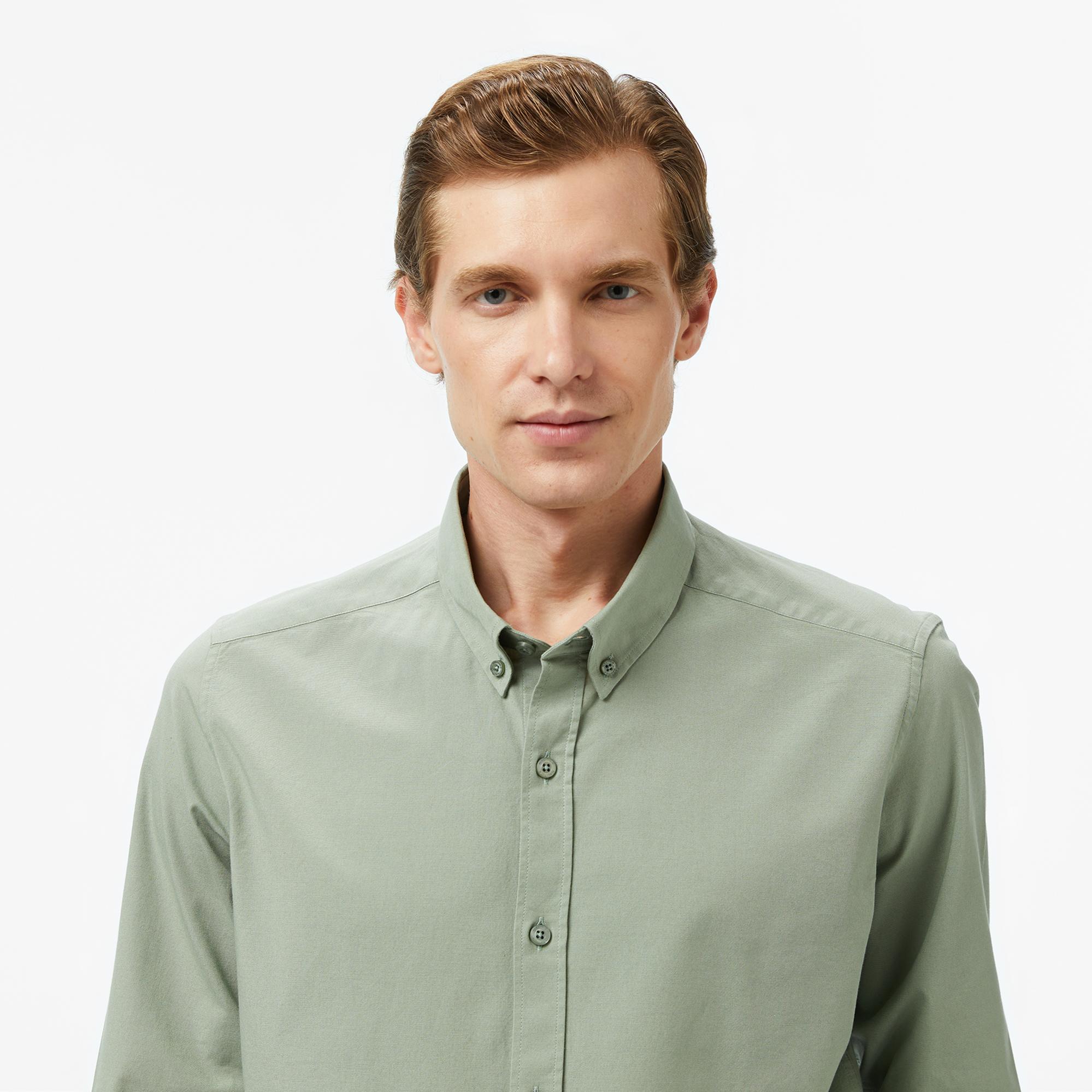 Nautica Erkek Yeşil Classic Fit Gömlek