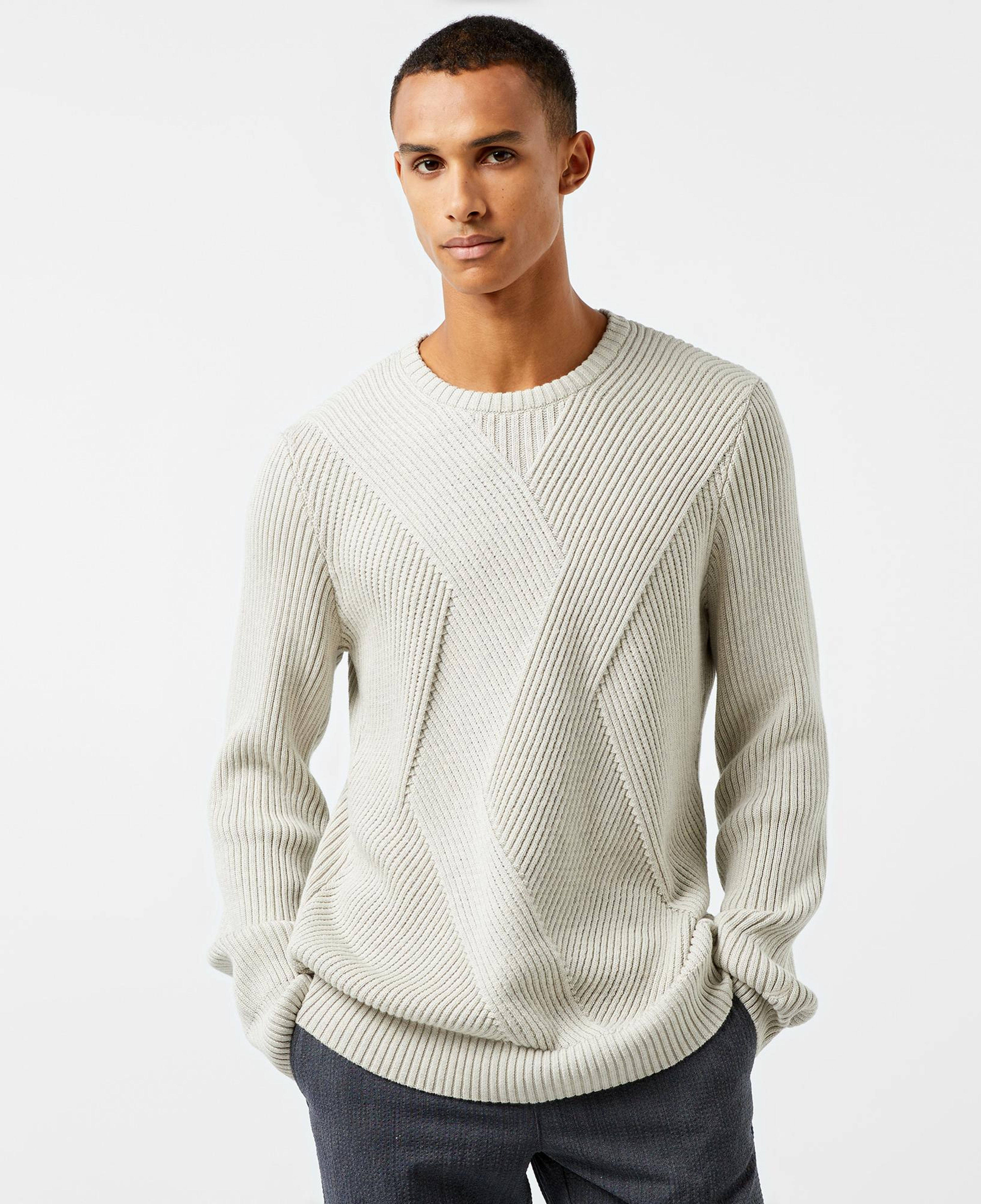 Nautica Erkek Beyaz Regular Fit Triko