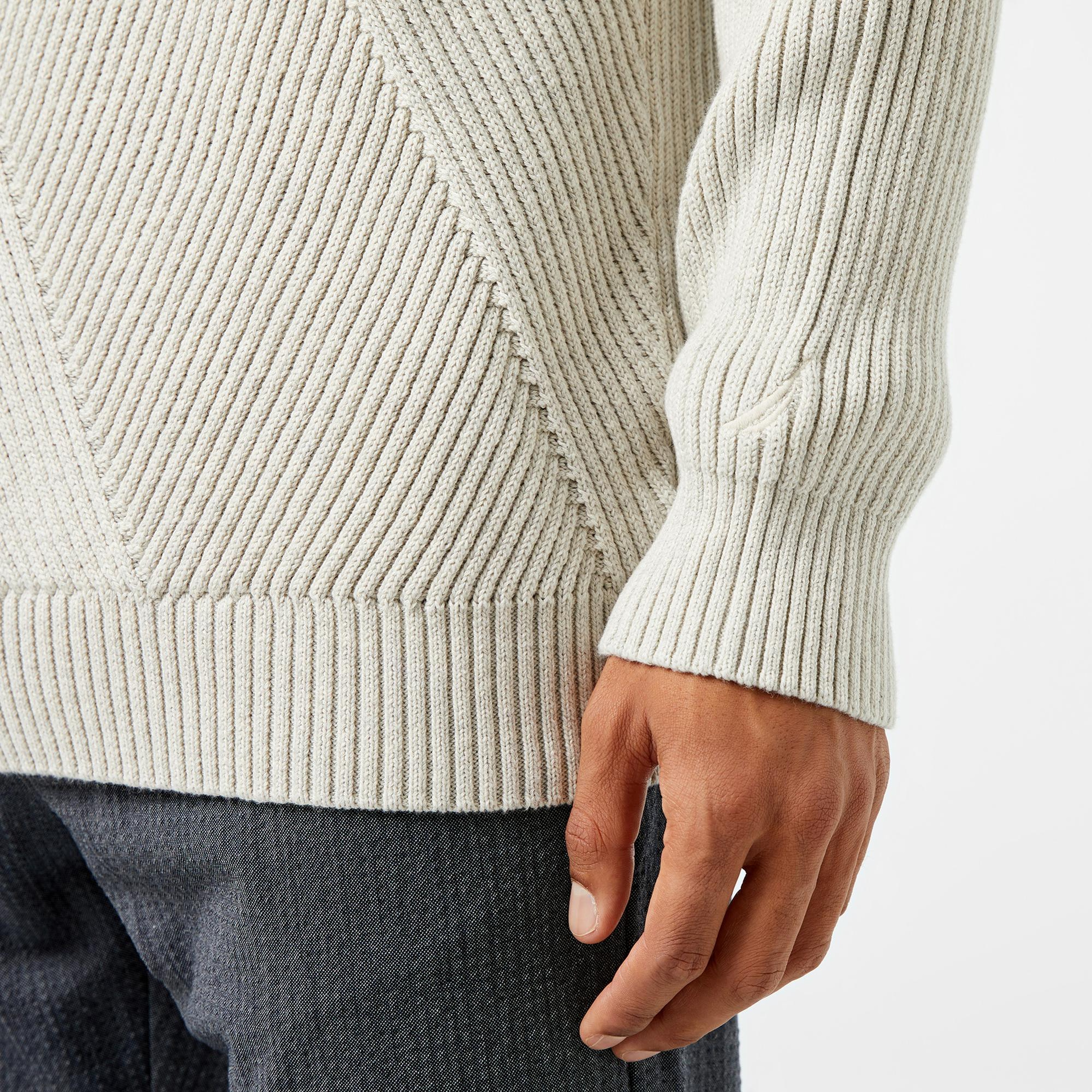 Nautica Erkek Beyaz Regular Fit Triko