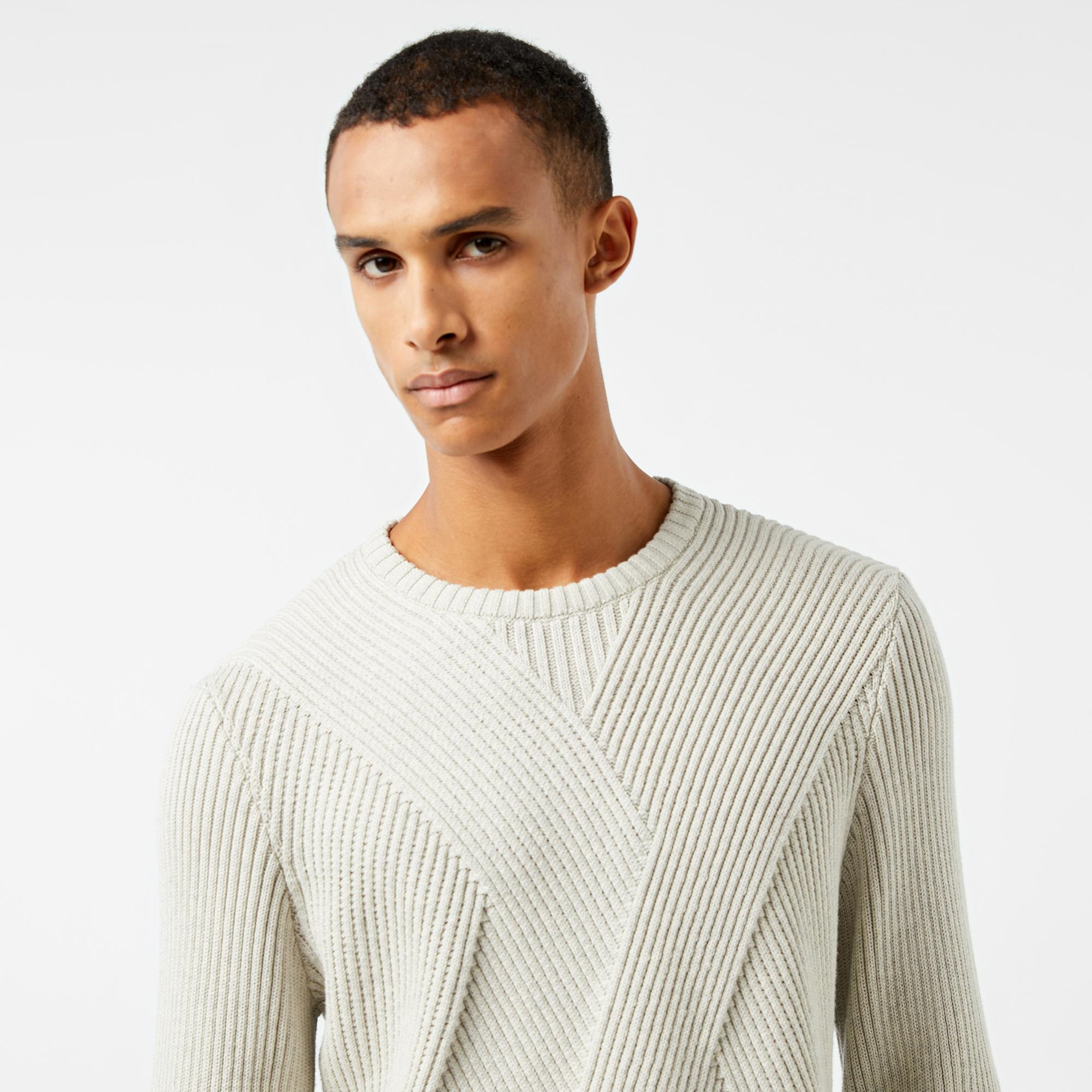 Nautica Erkek Beyaz Regular Fit Triko