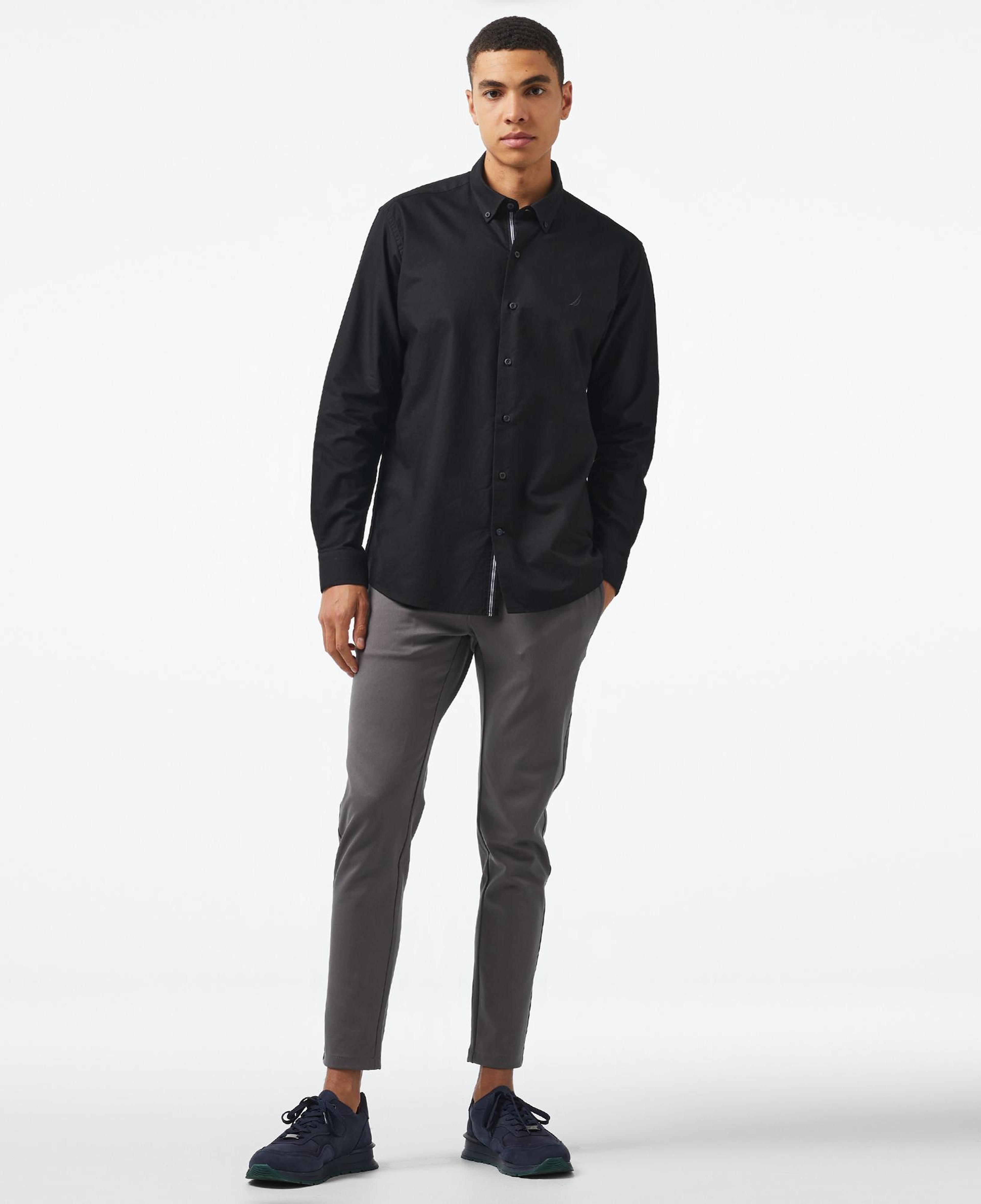 Nautica Erkek Siyah Classic Fit Gömlek