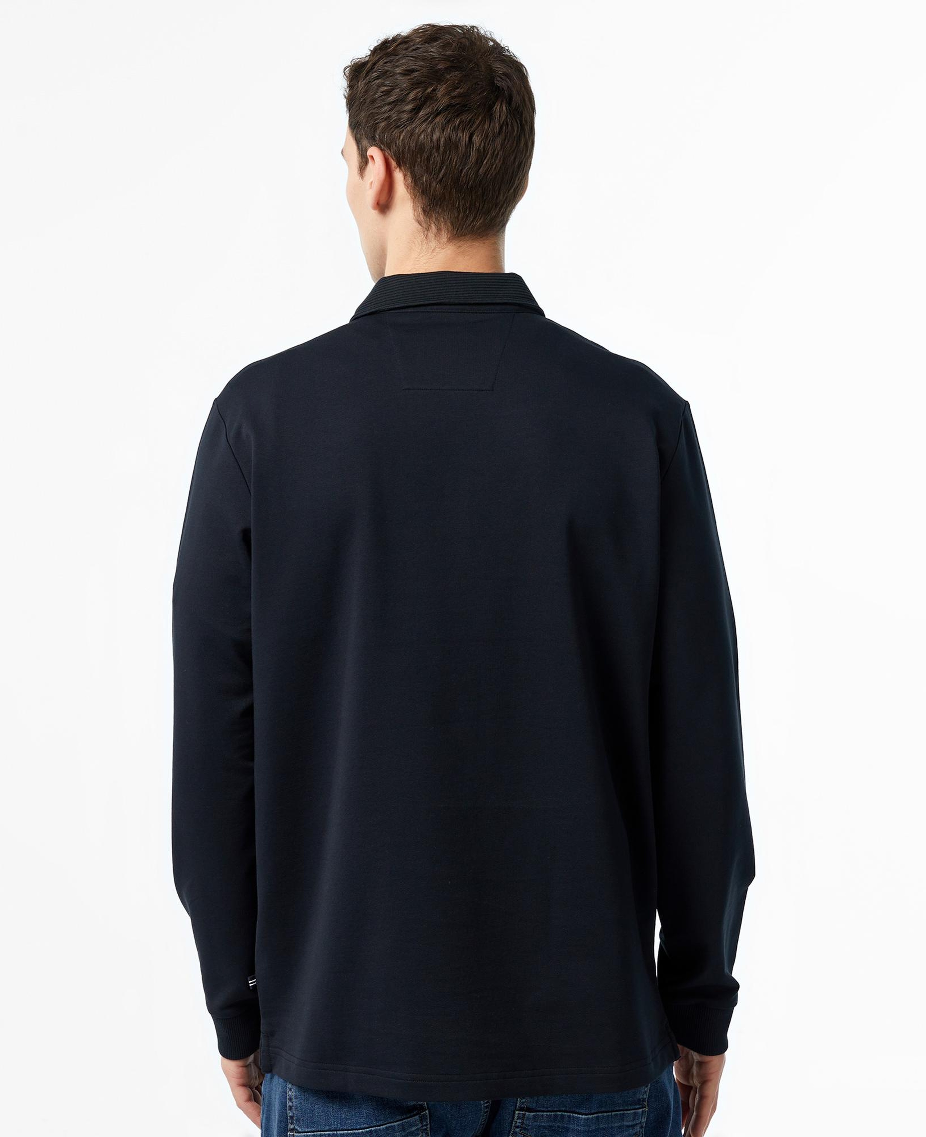 Nautica Erkek Siyah Uzun Kollu Polo Yaka T-Shirt