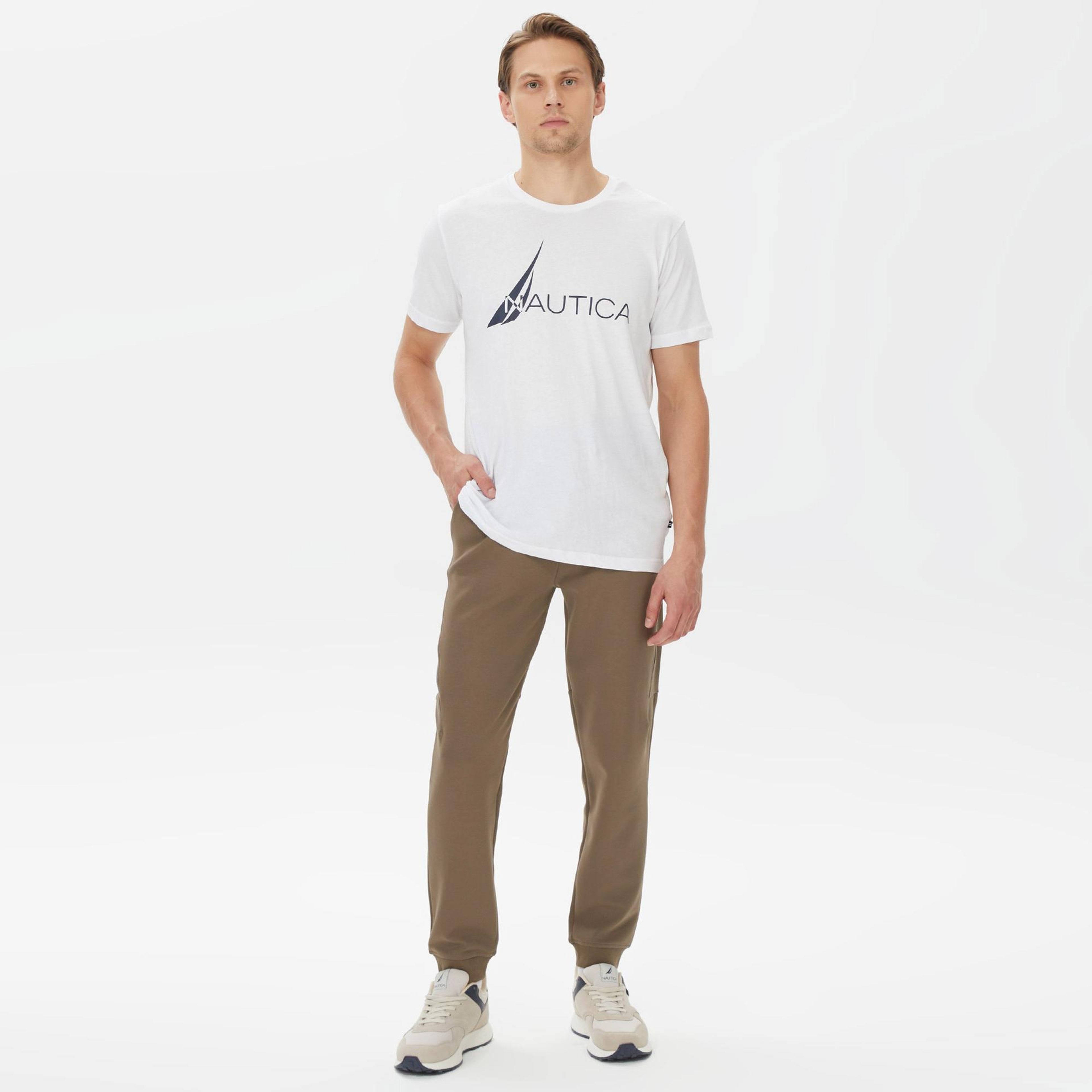 Nautica Erkek Kahverengi Standart Fit Eşofman Altı