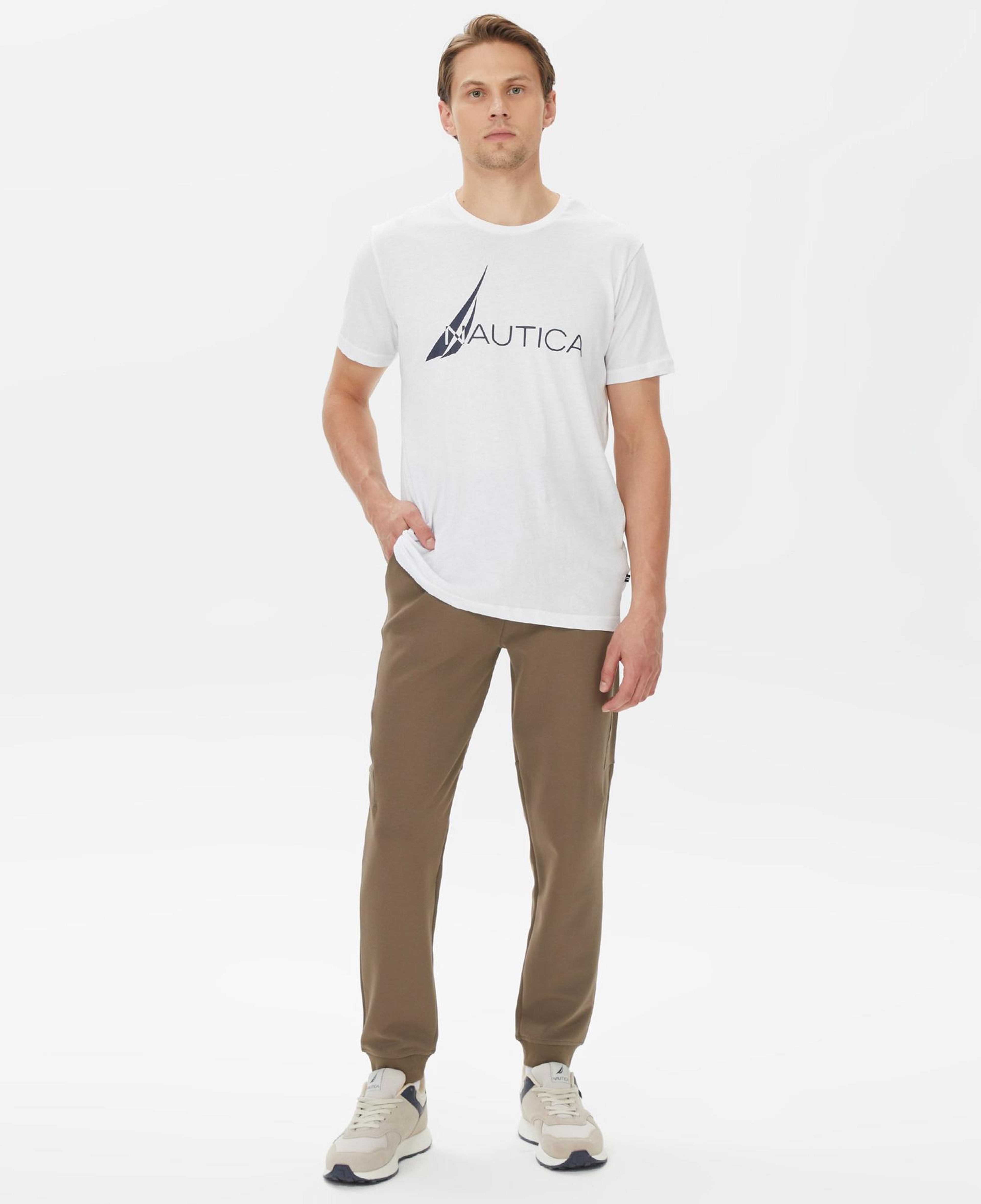 Nautica Erkek Kahverengi Standart Fit Eşofman Altı